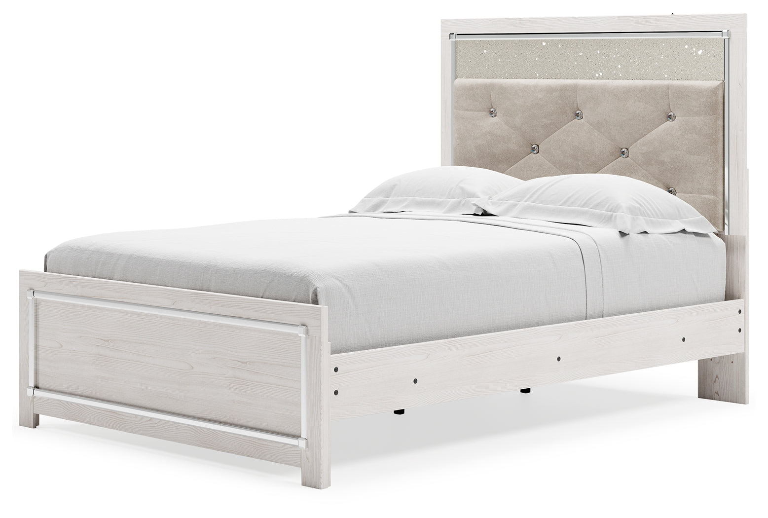 Altyra White Full Panel Bedroom Set with Dresser, Mirror and Chest (Online Special Price) - Ornate Home
