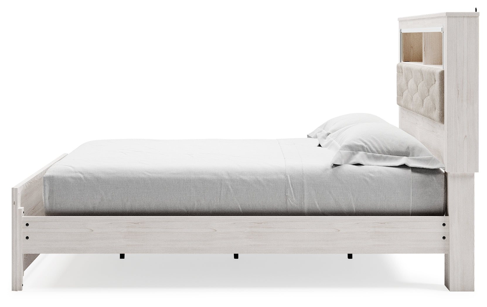 Altyra White King Panel Bookcase Bed (Online Special Price) - Ornate Home