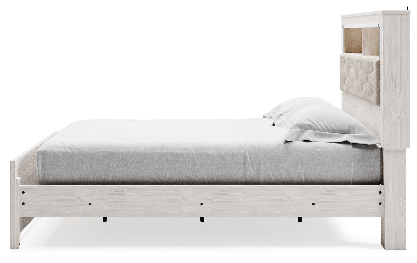 Altyra White King Panel Bookcase Bed (Online Special Price) - Ornate Home
