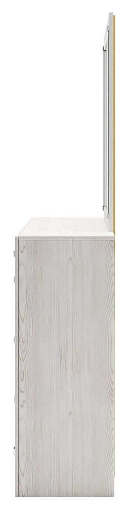 Altyra White King Storage Bedroom Set with Dresser, Mirror and 2 Chests (Online Special Price) - Ornate Home