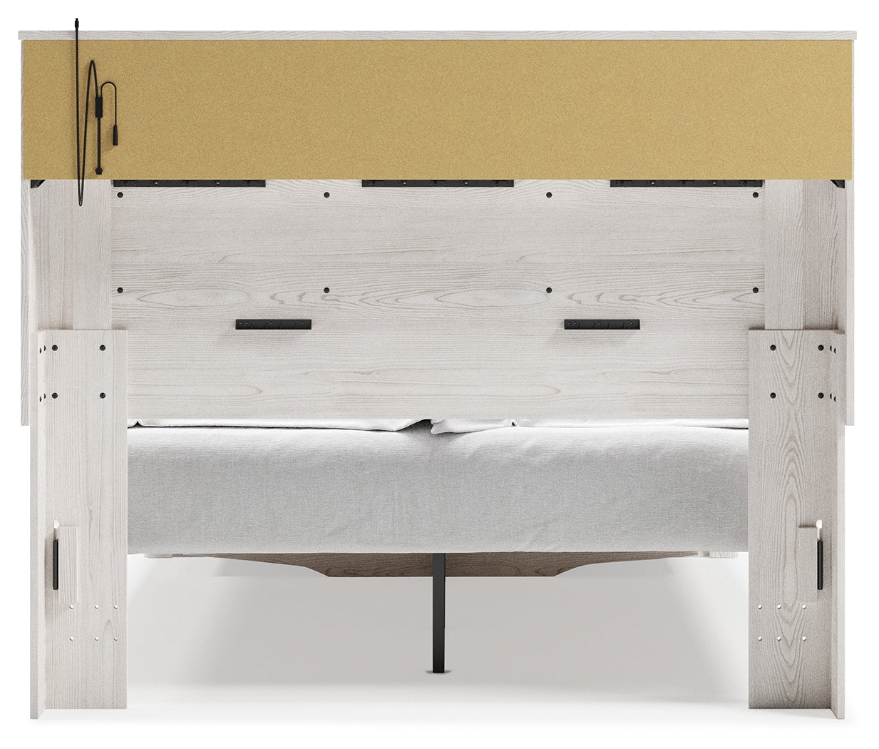 Altyra White Queen Bookcase Storage Bed, Dresser and Mirror (Online Special Price) - Ornate Home