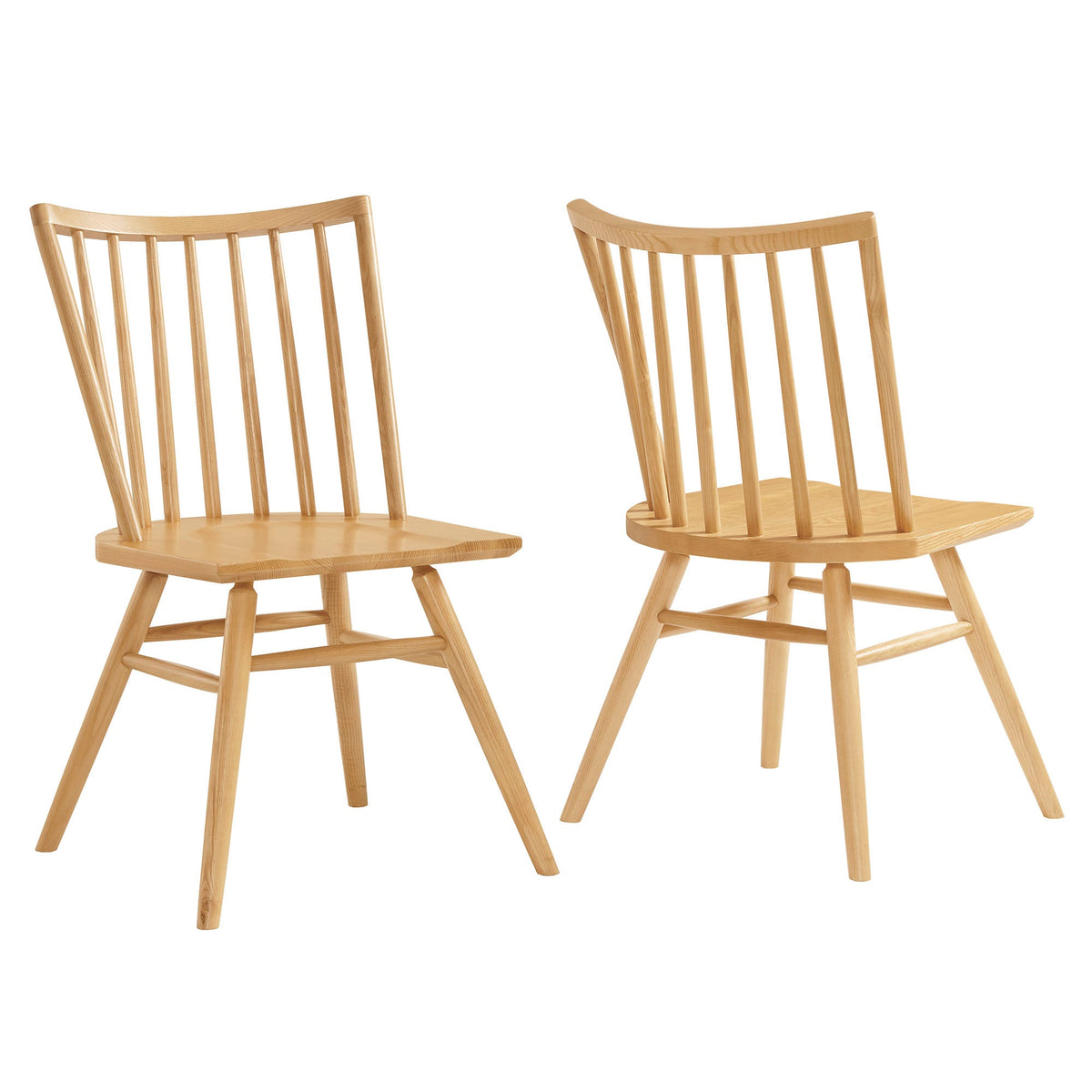 Alvar Ash Spindle Back Dining Side Chairs (Set of 2) - Ornate Home