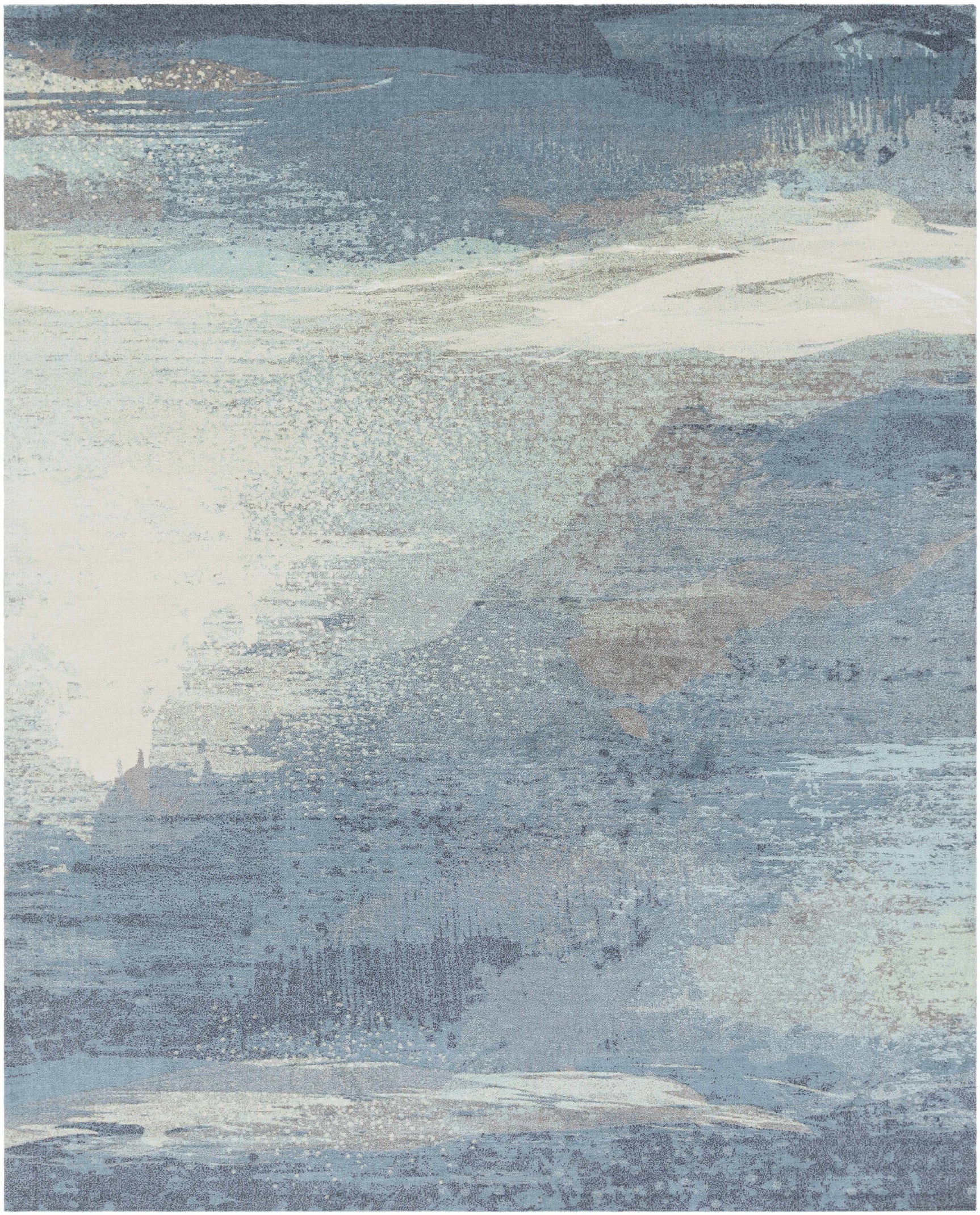 Alvaton Abstract Blue Rug - Ornate Home
