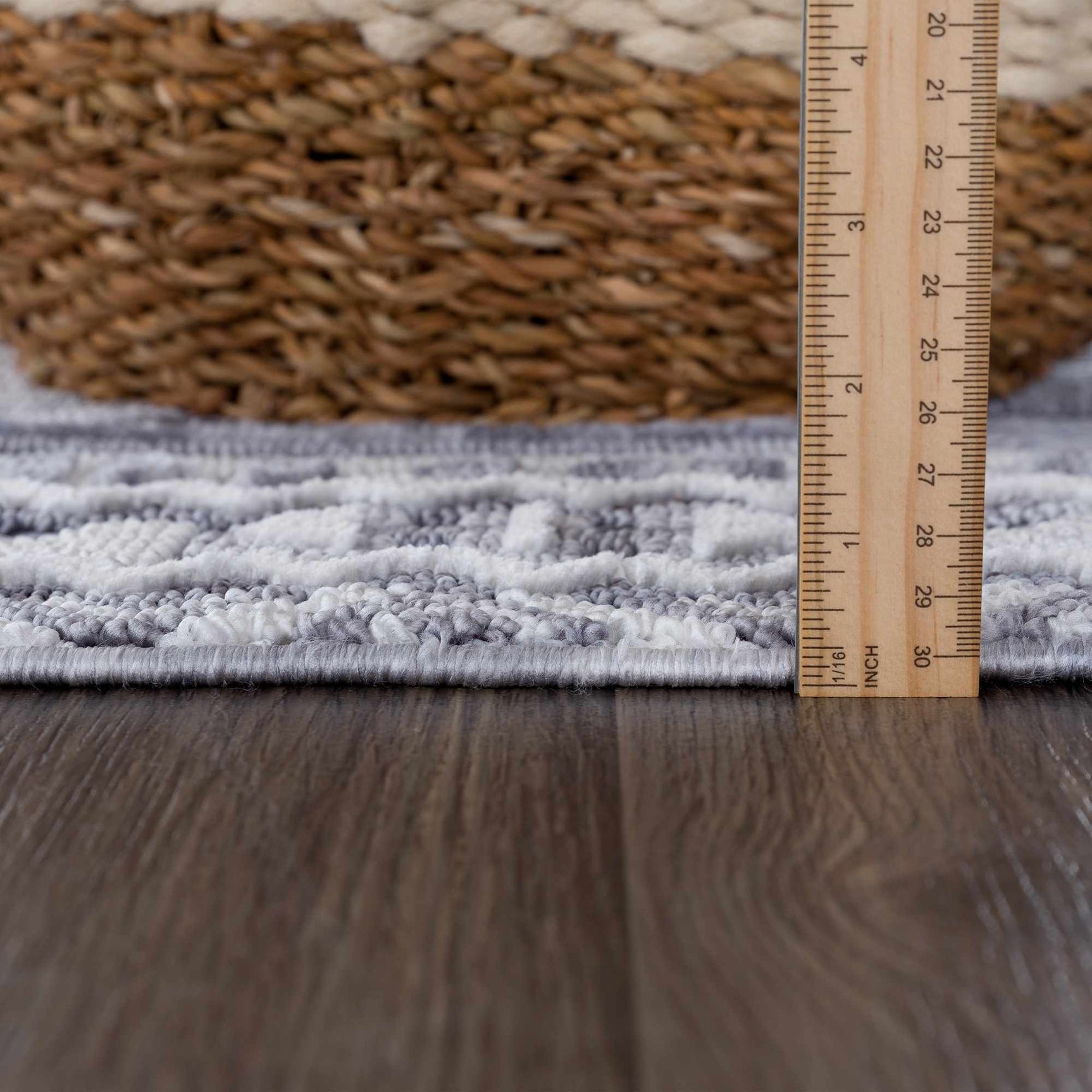 Alya 3D Saxony with Fringes Area Rug - Clearance - Ornate Home