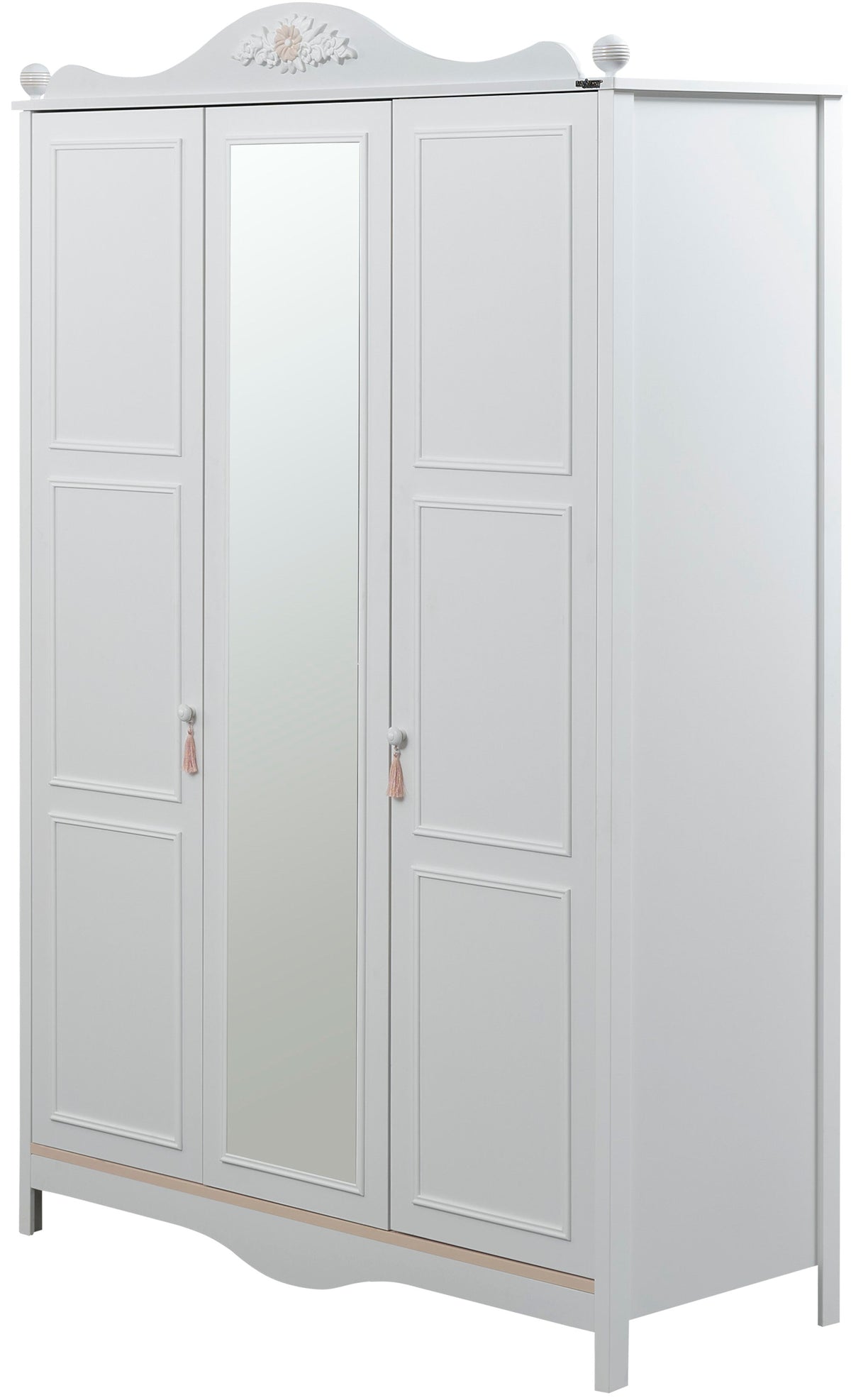 Alya White 3 Door Wardrobe - Ornate Home