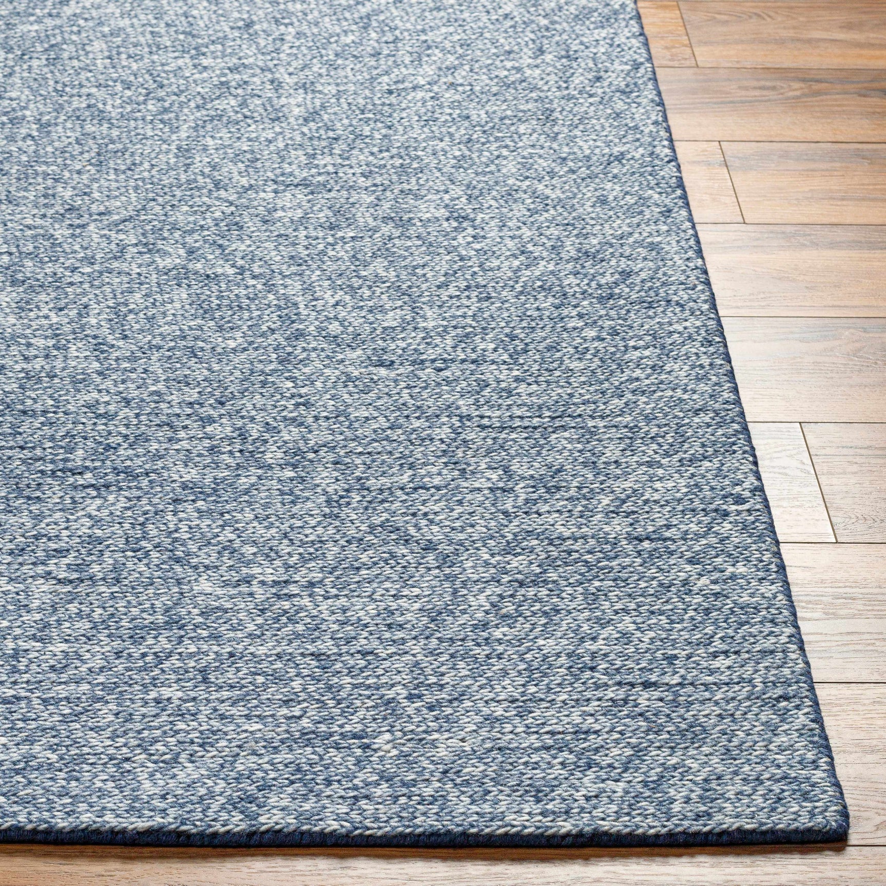 Alyra Blue Solid Area Rug - Ornate Home