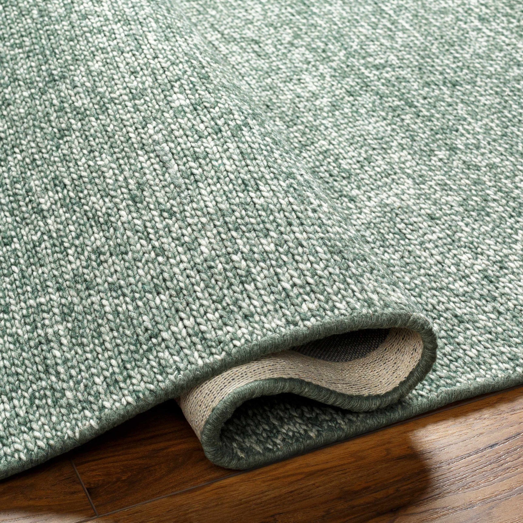 Alyra Green Solid Area Rug - Ornate Home