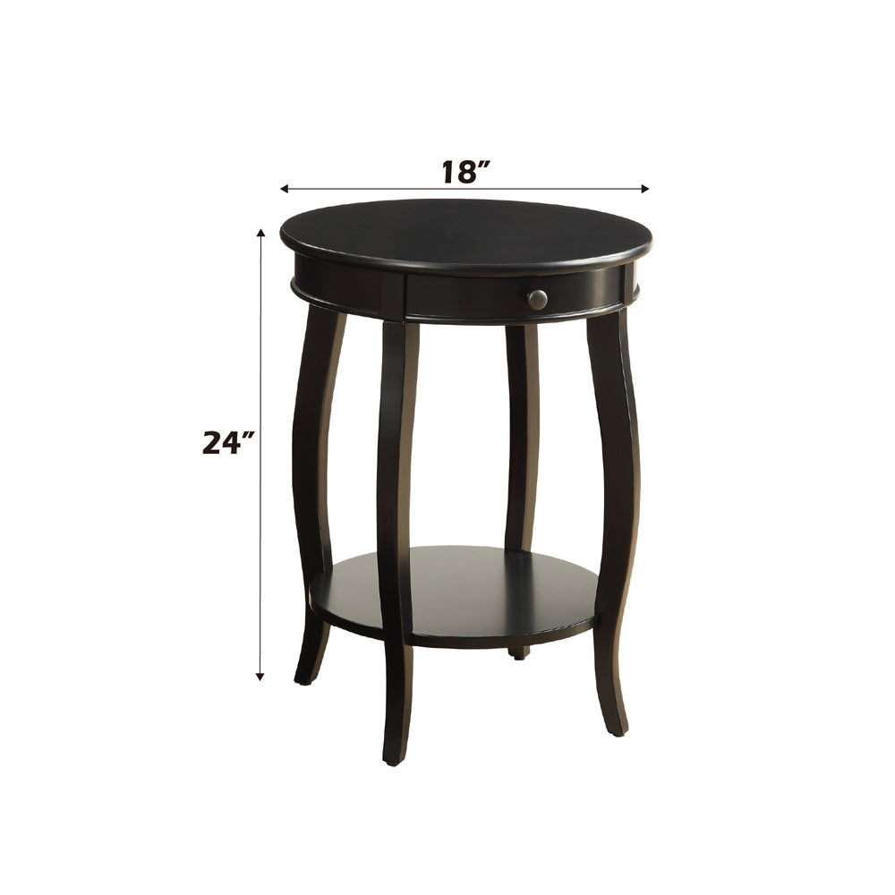 Alysa Black End Table - Ornate Home