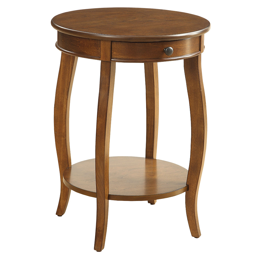 Alysa Walnut End Table - Ornate Home