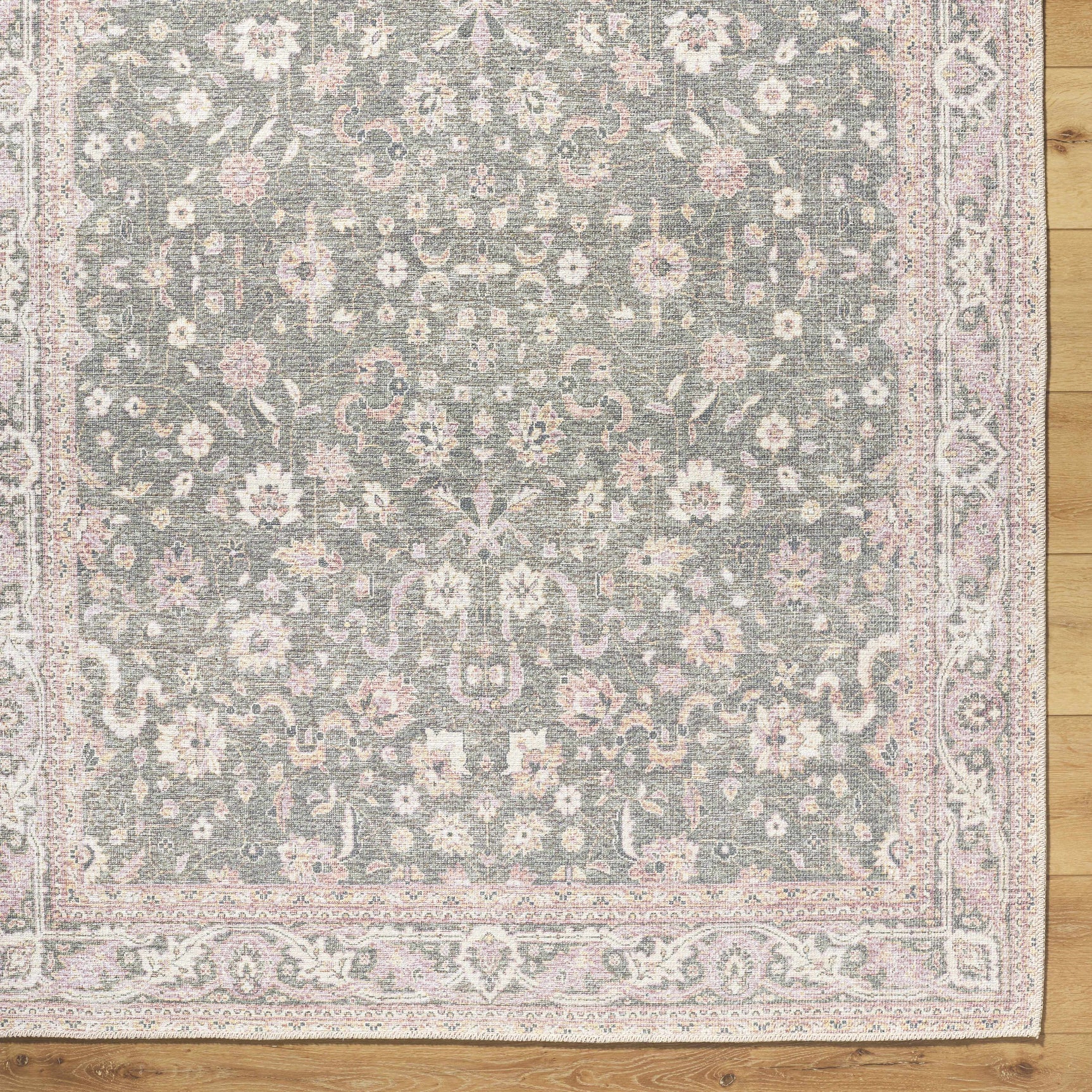 Alyson Vintage Flat Pile Washable Rug - Ornate Home