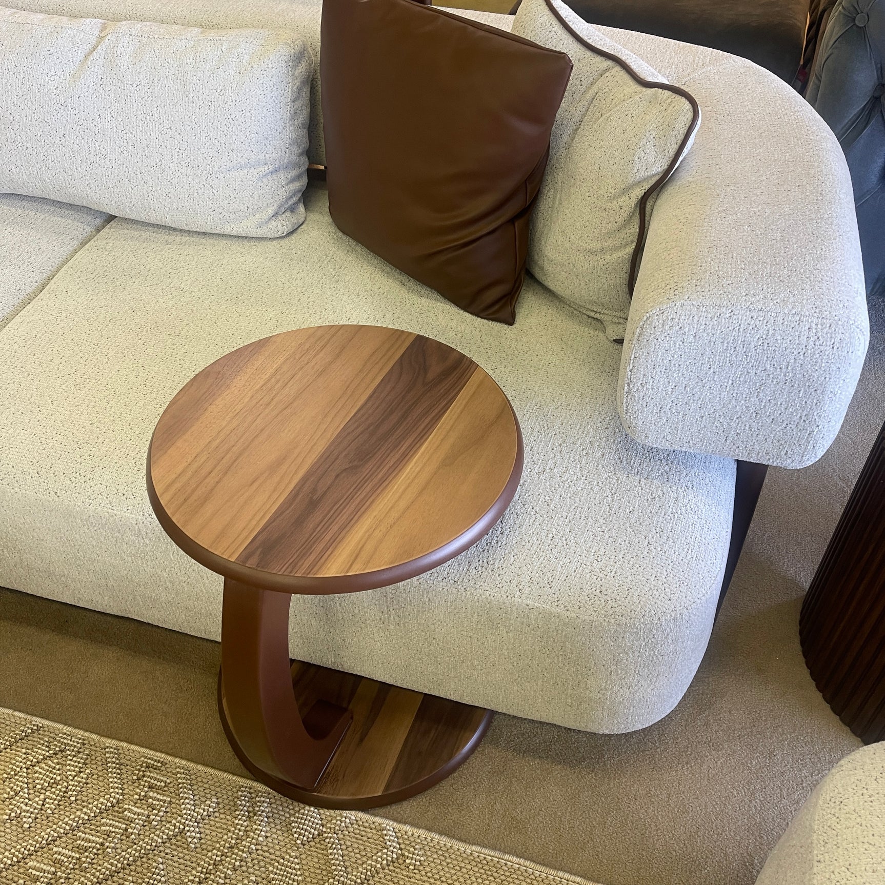 Alyssa C Side Table w/ Caster Wheels - Ornate Home