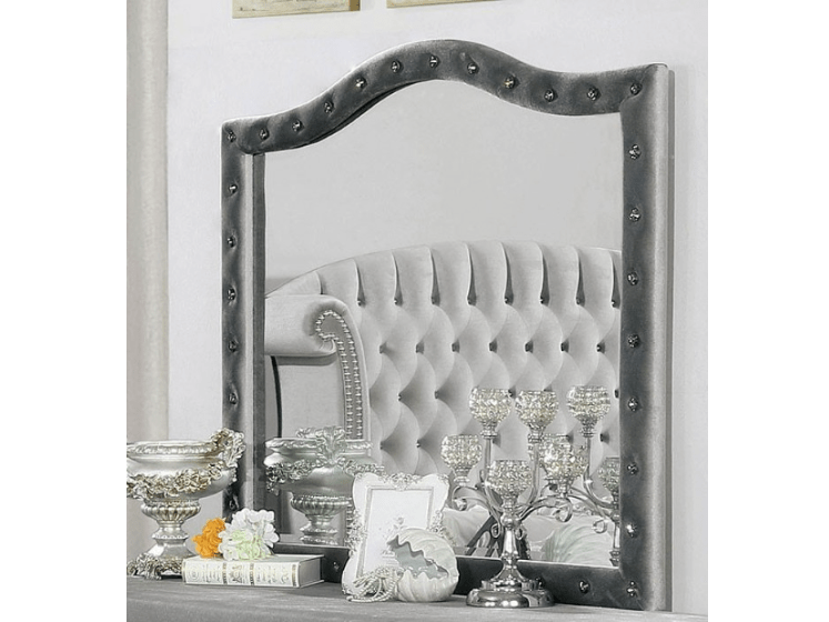 Alzire Gray Mirror - Ornate Home