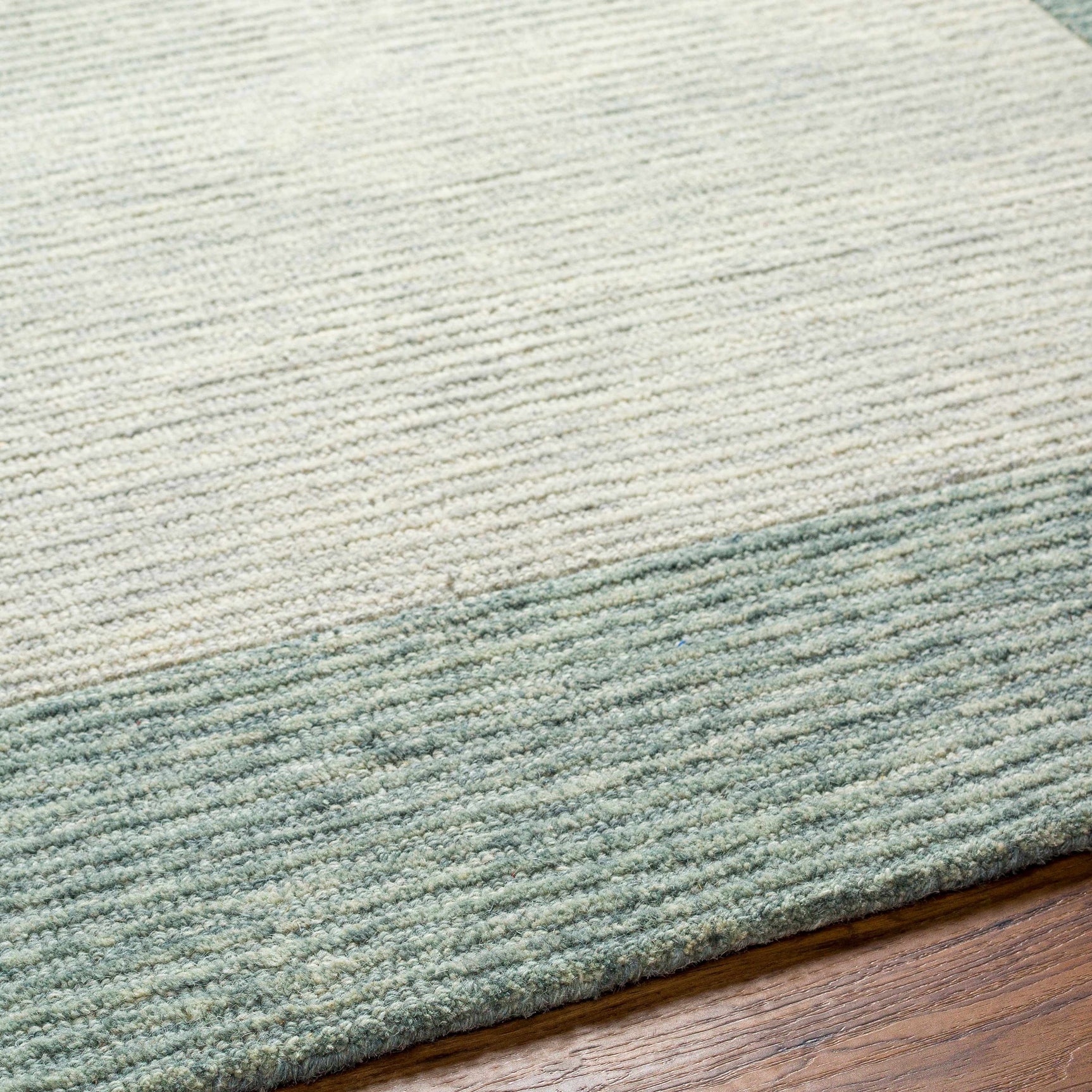 Amadi Green Wool Area Rug - Ornate Home