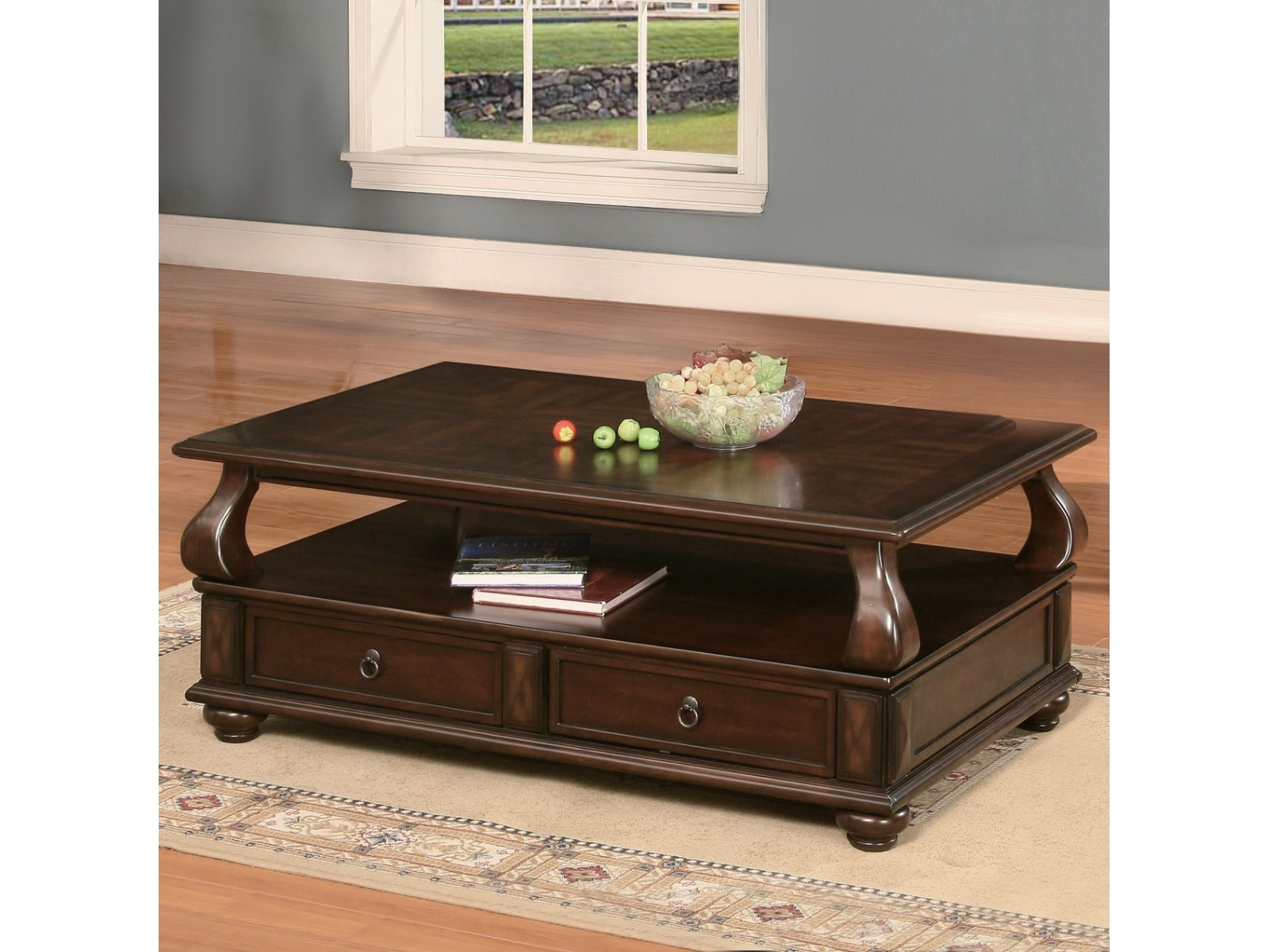 Amado Walnut Coffee Table - Ornate Home