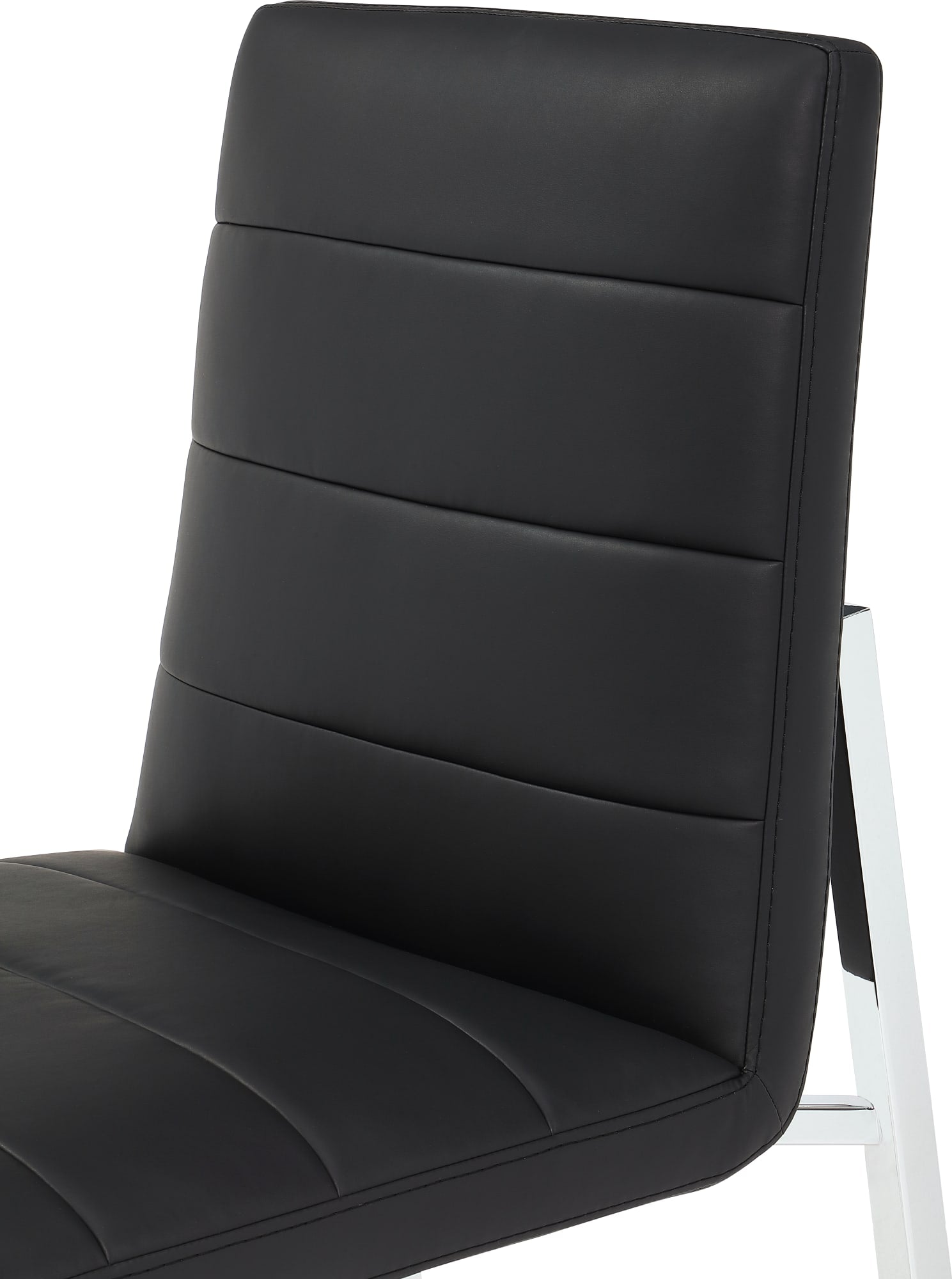 Amalfi Soot/Chrome Metal Back Chair - Ornate Home