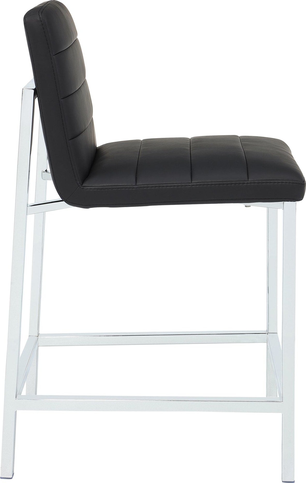 Amalfi Soot/Chrome Metal Back Counter Stool - Ornate Home