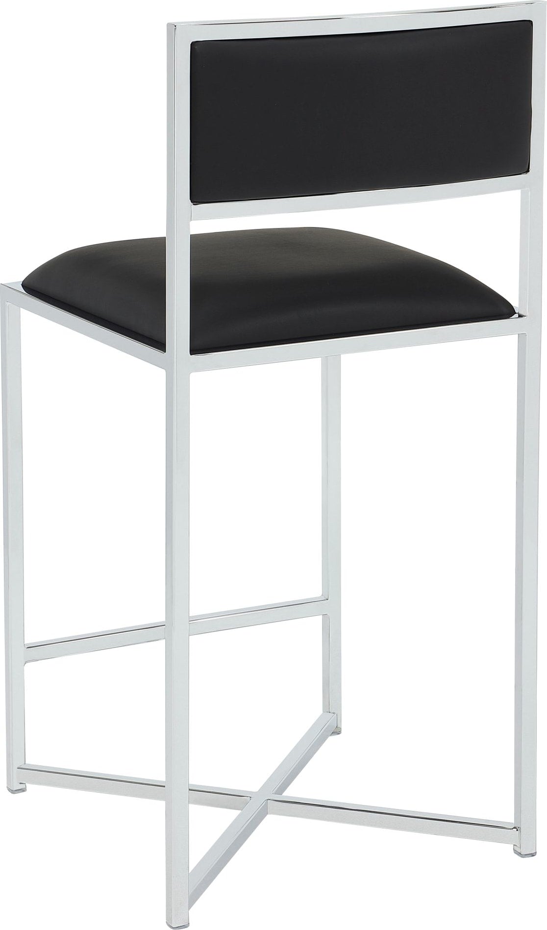 Amalfi Soot/Chrome X Base Counter Stool - Ornate Home