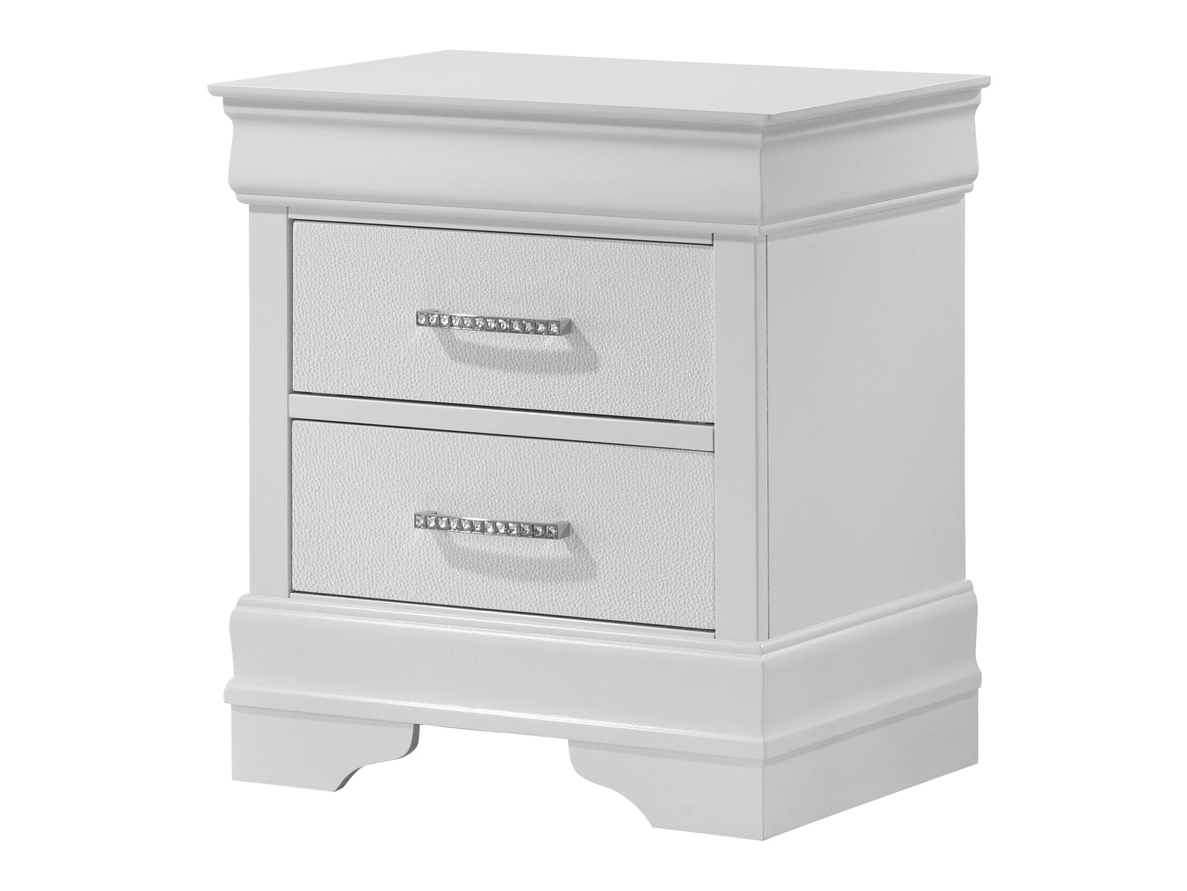 Amalia White Nightstand - Ornate Home