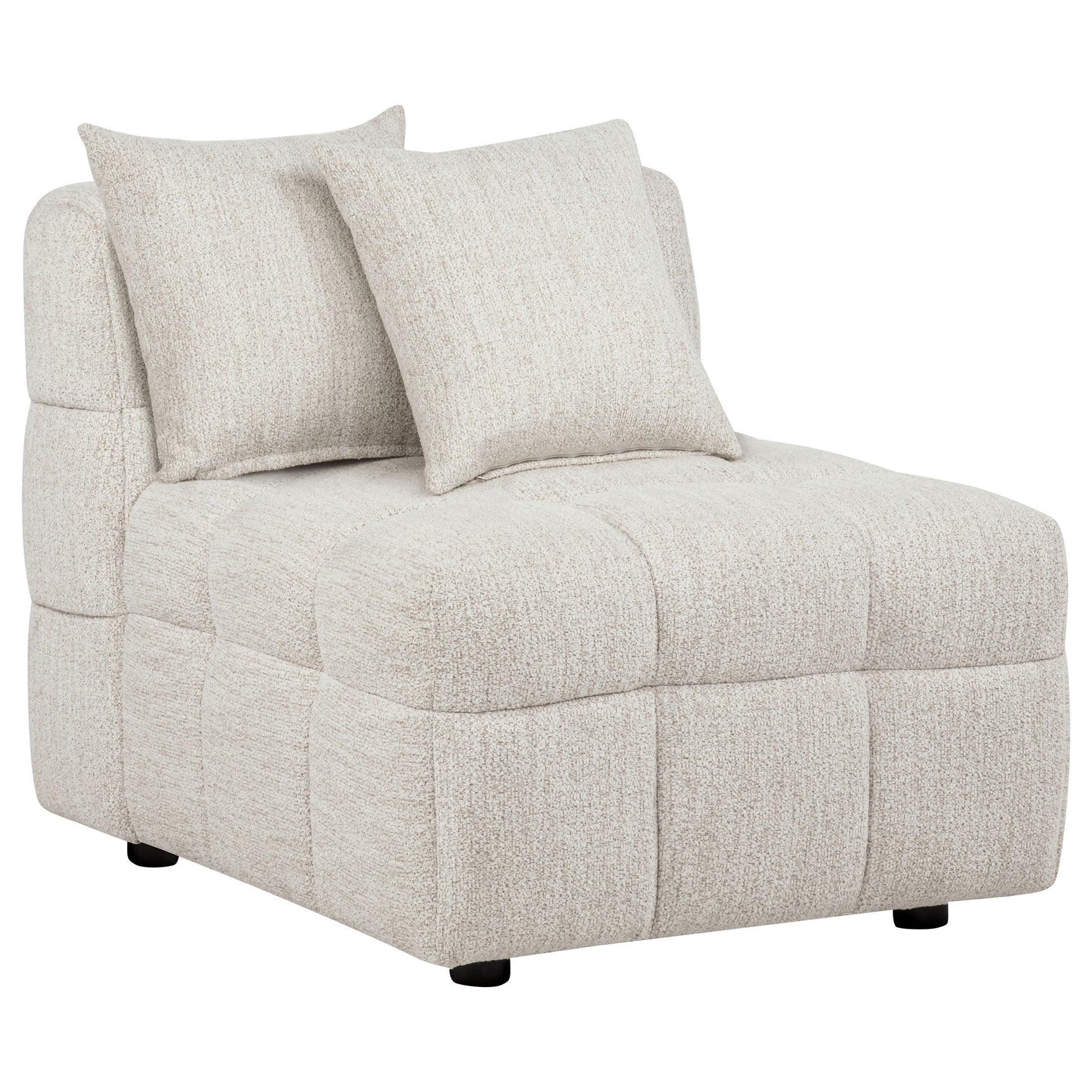 Amara Ivory 3-Piece Upholstered Sectional Sofa - Ornate Home