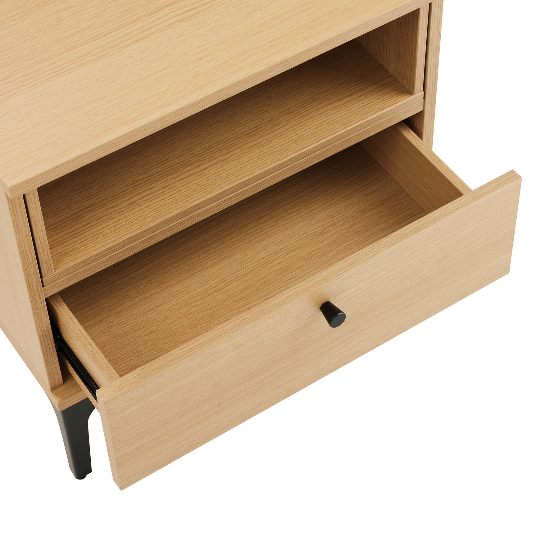 Amara Nightstand in Natural Oak (set of 2) - Ornate Home