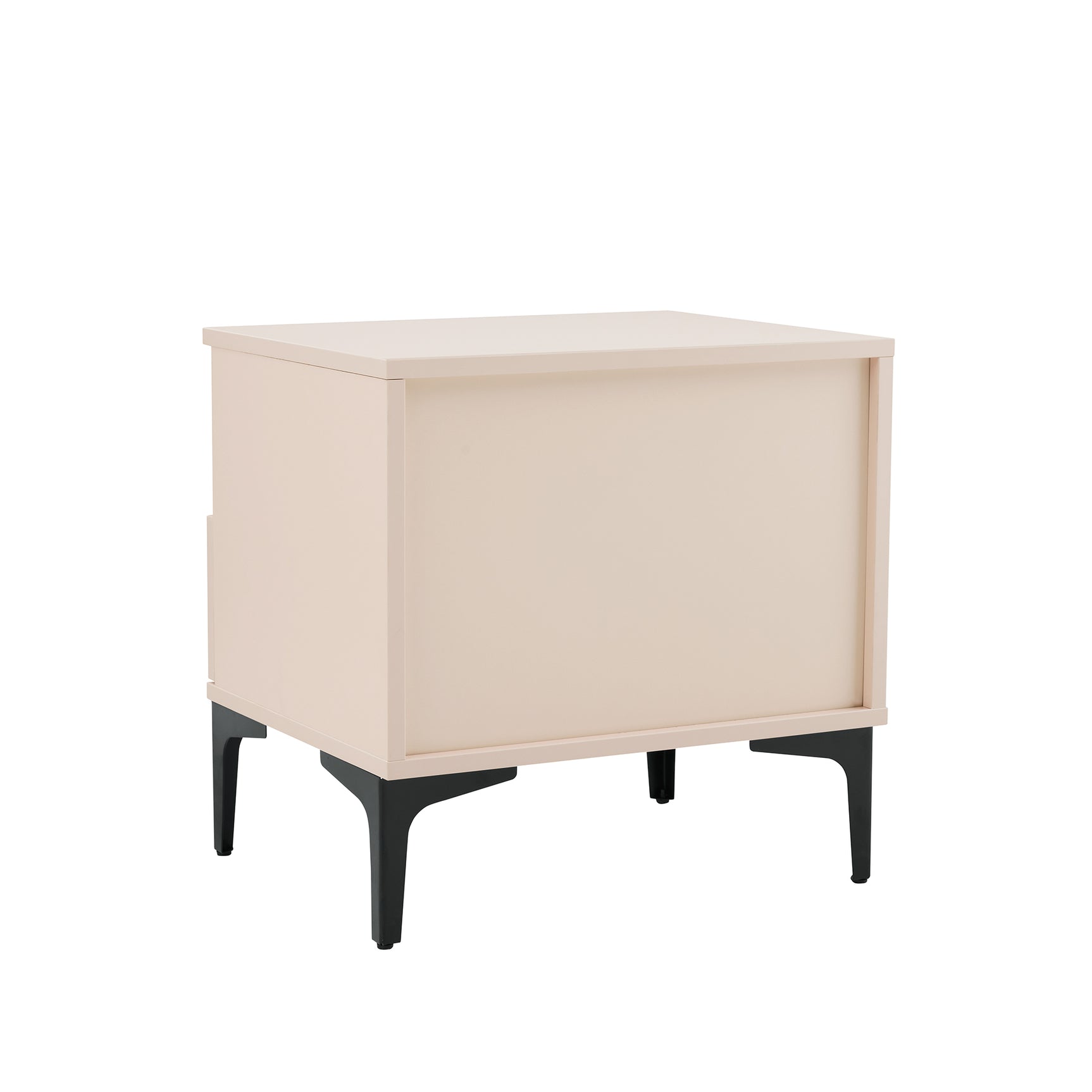 Amara Nightstand in Pale Rose and White - Ornate Home