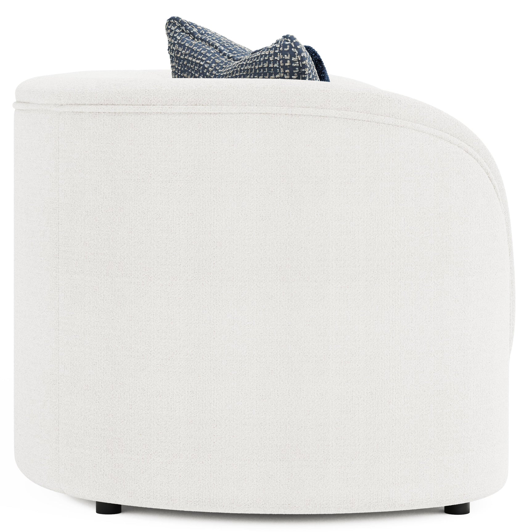 Amara White/Cream Fabric Sofa - Ornate Home