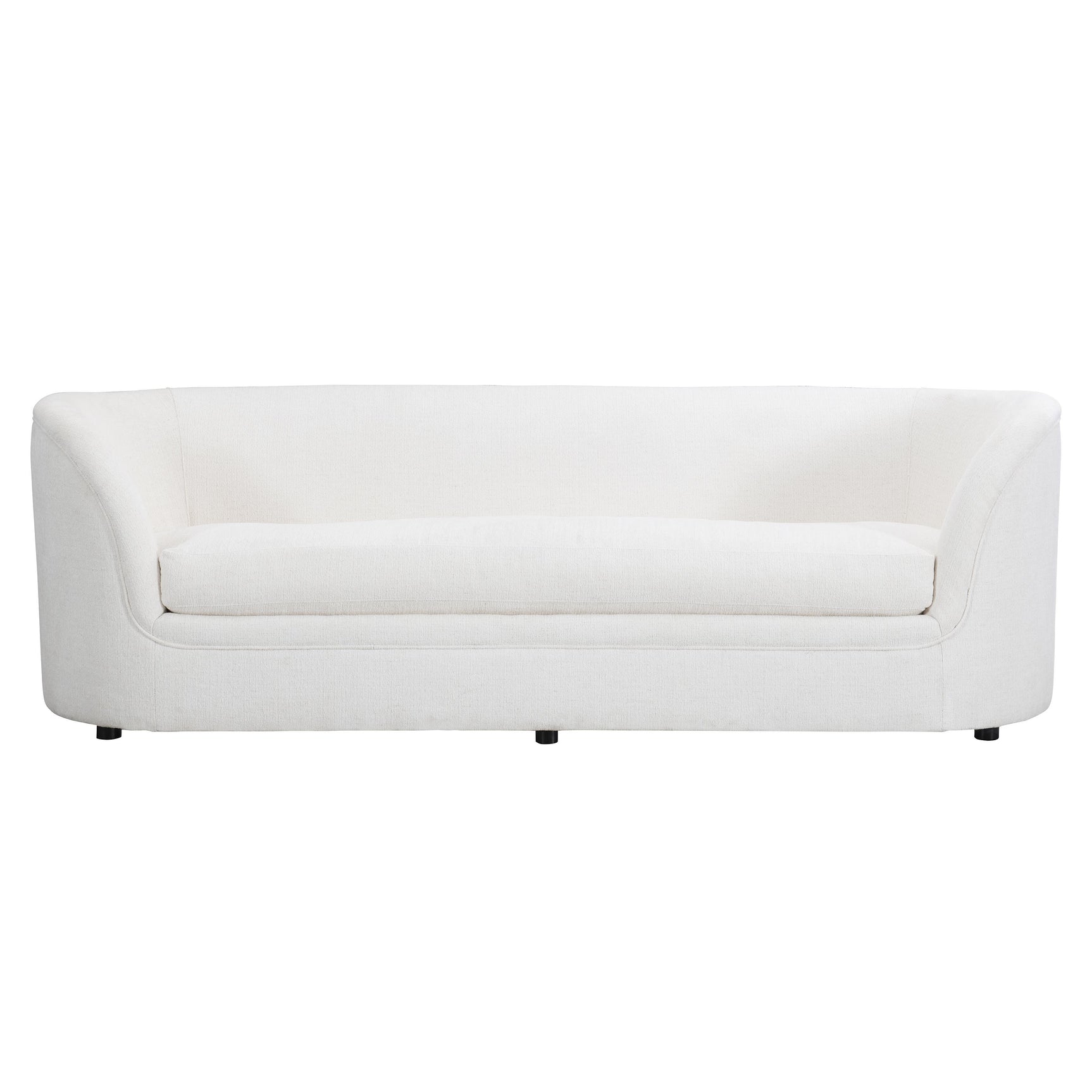 Amara White/Cream Fabric Sofa - Ornate Home