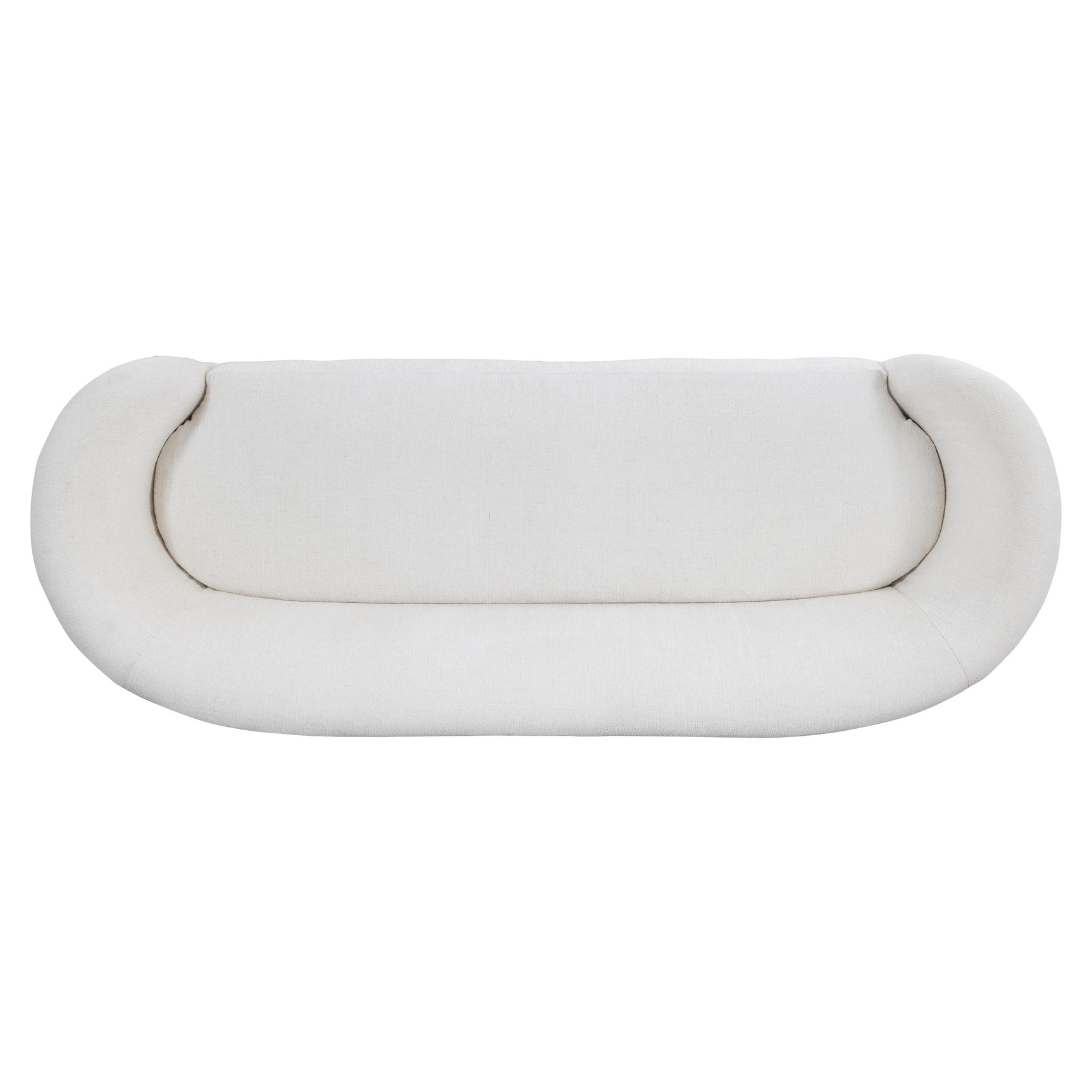 Amara White/Cream Fabric Sofa - Ornate Home