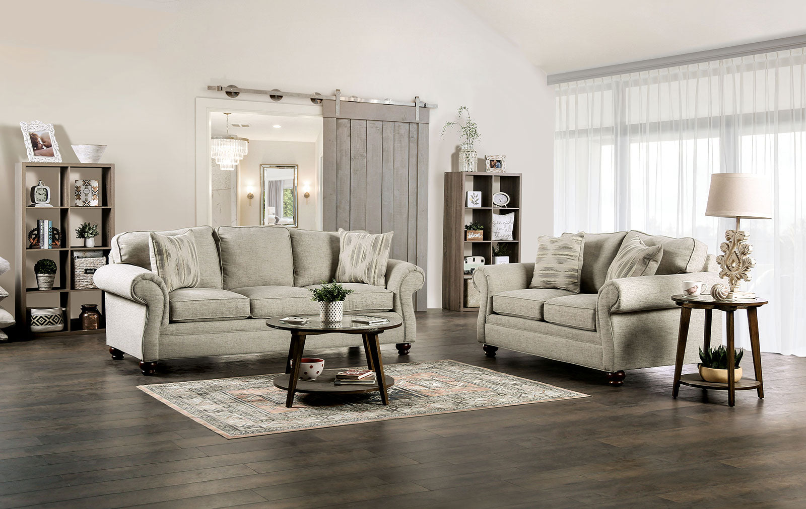 Amaya Cream Sofa - Ornate Home
