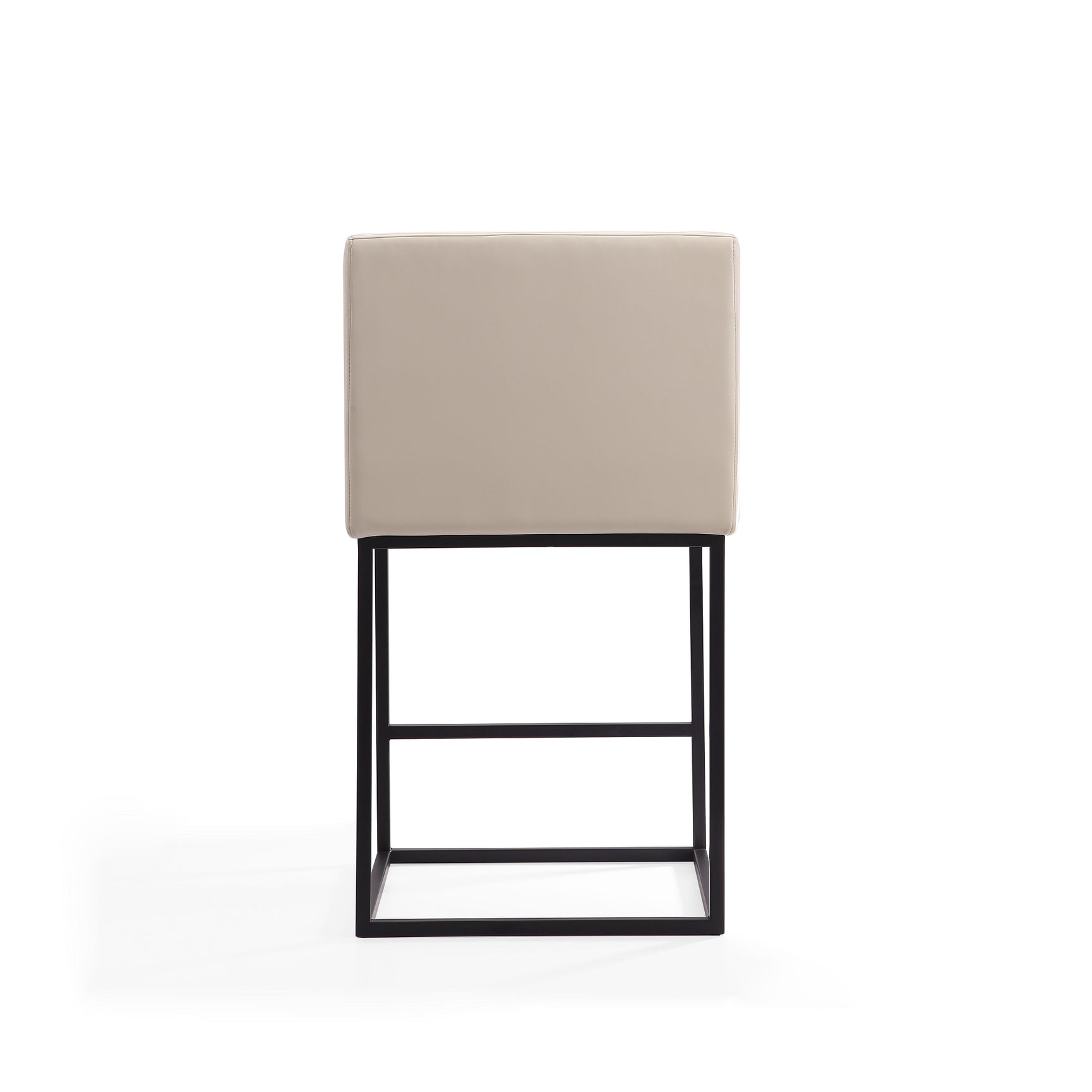 Ambassador Counter Stool in Cream and Black (set of 2) - Ornate Home