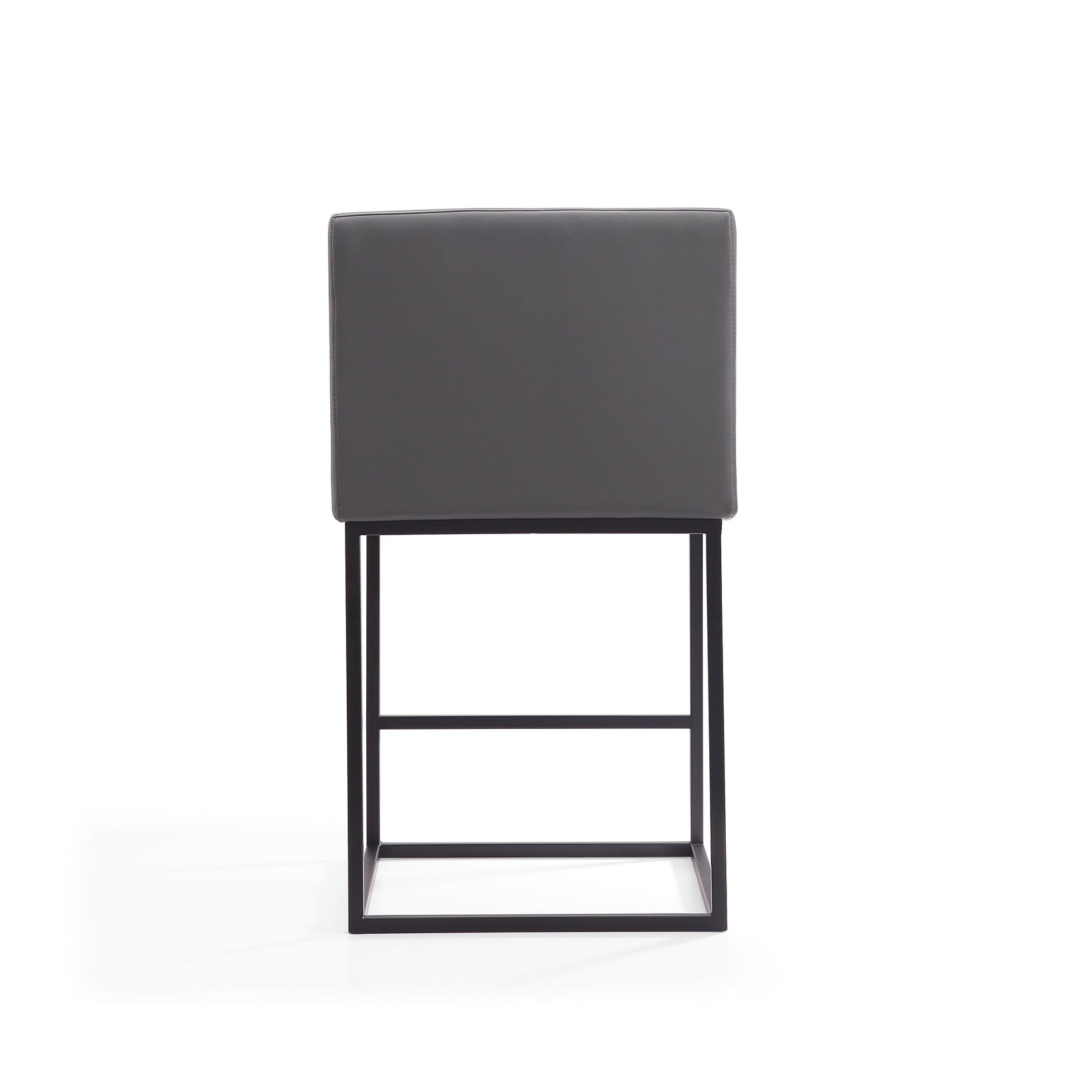 Ambassador Counter Stool in Grey and Black (set of 2) - Ornate Home