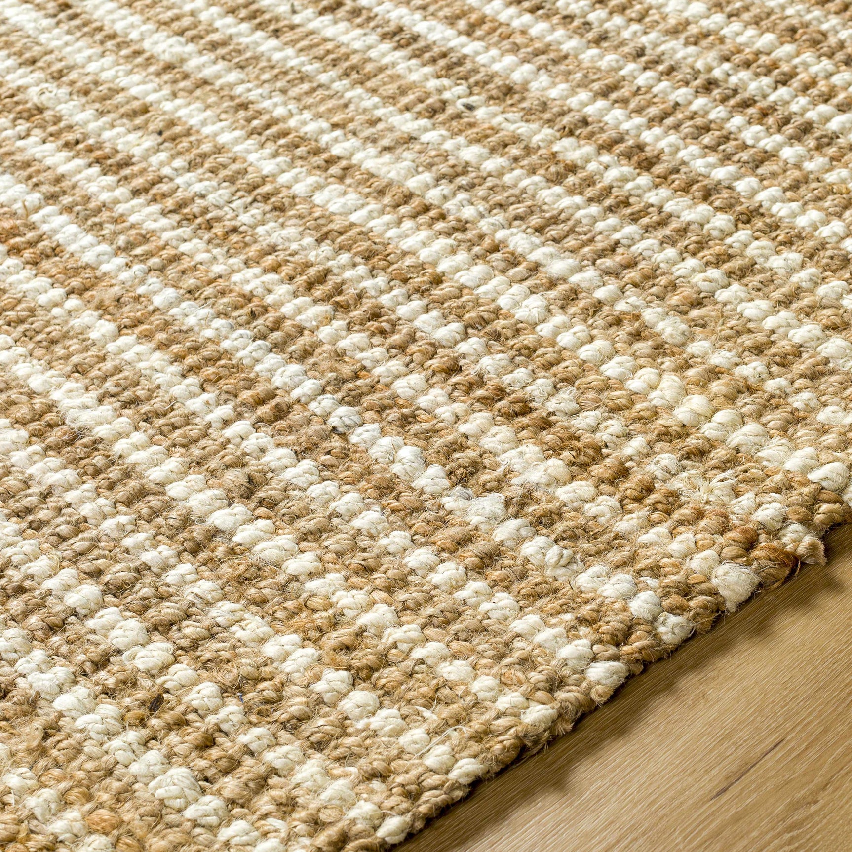 Ambel White Jute Rug - Ornate Home