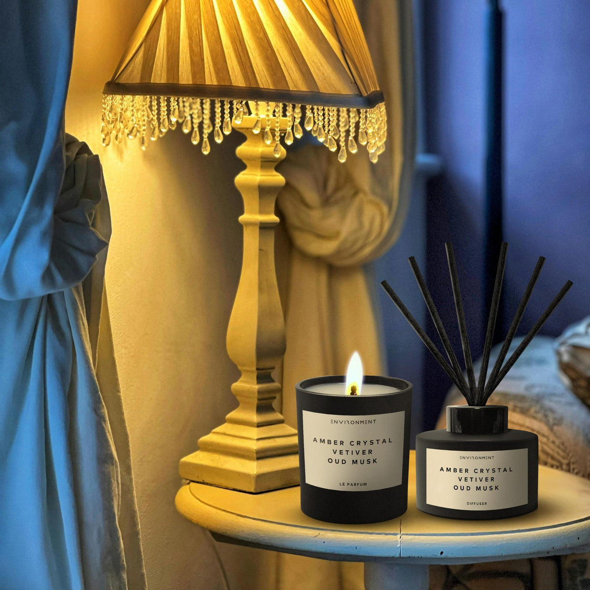 Amber Crystal | Vetiver | Oud Musk Diffuser (Inspired by Baccarat Rouge 540®) - Ornate Home