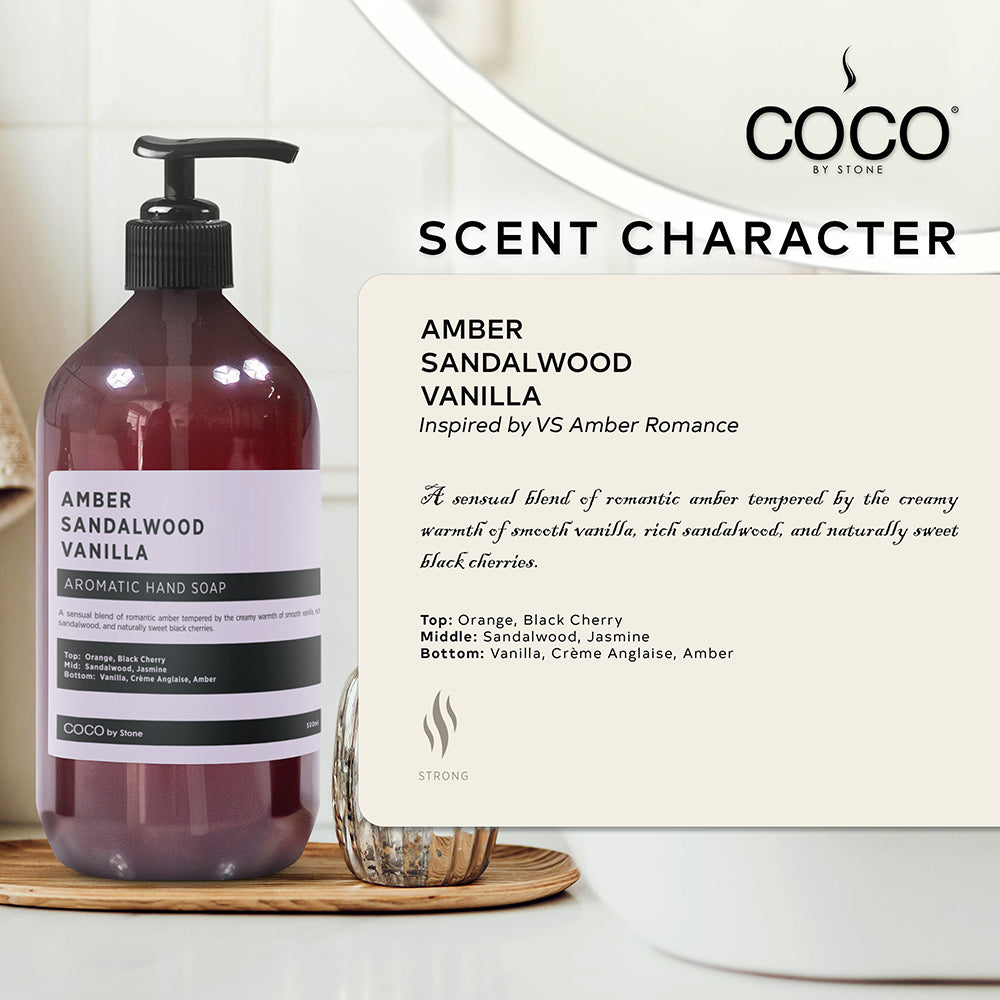 Amber | Sandalwood | Vanilla Hand Soap - Ornate Home