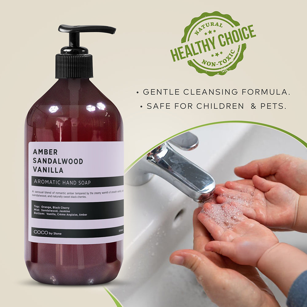 Amber | Sandalwood | Vanilla Hand Soap - Ornate Home