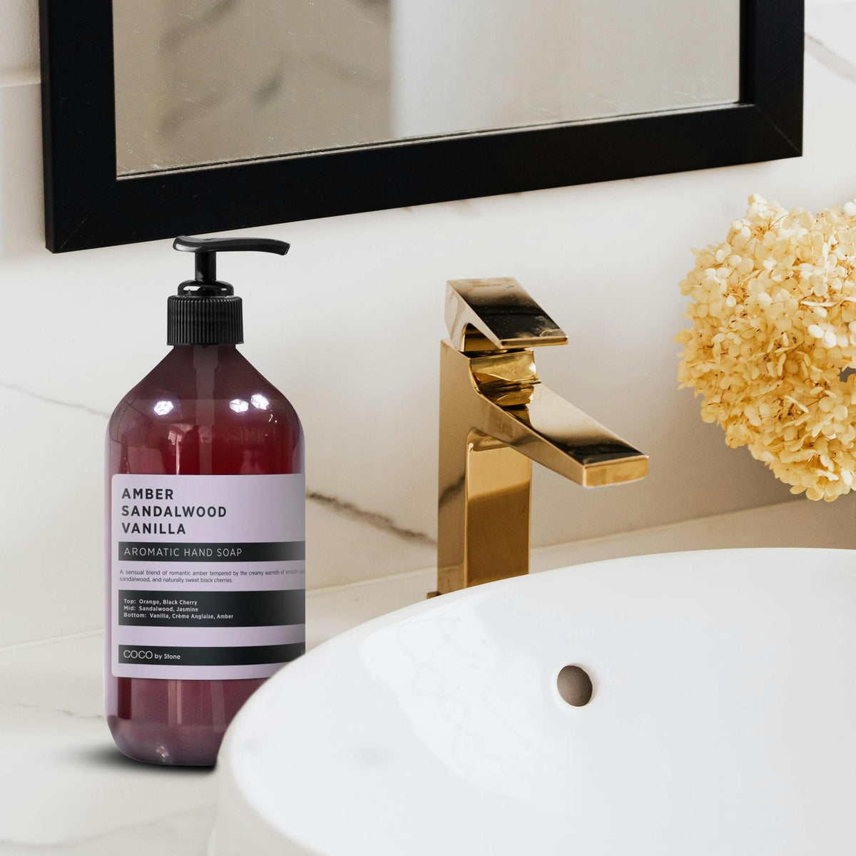 Amber | Sandalwood | Vanilla Hand Soap - Ornate Home