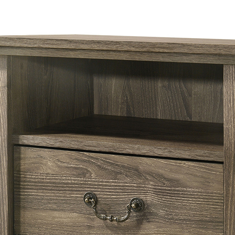 Amble Dark Gray Nightstand - Ornate Home