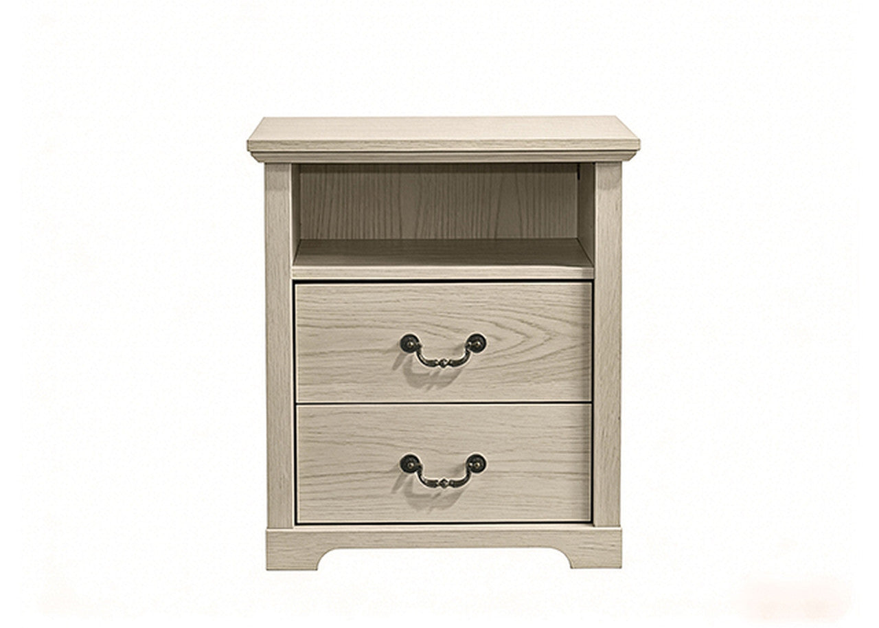 Amble Distressed Oak Nightstand - Ornate Home