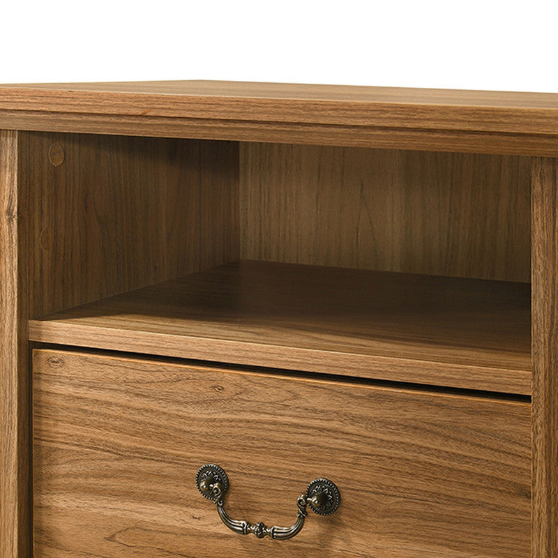 Amble Walnut Nightstand - Ornate Home