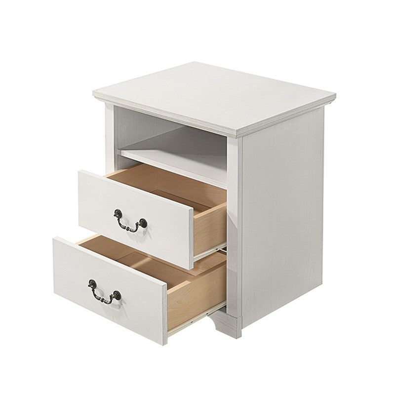 Amble White Nightstand - Ornate Home