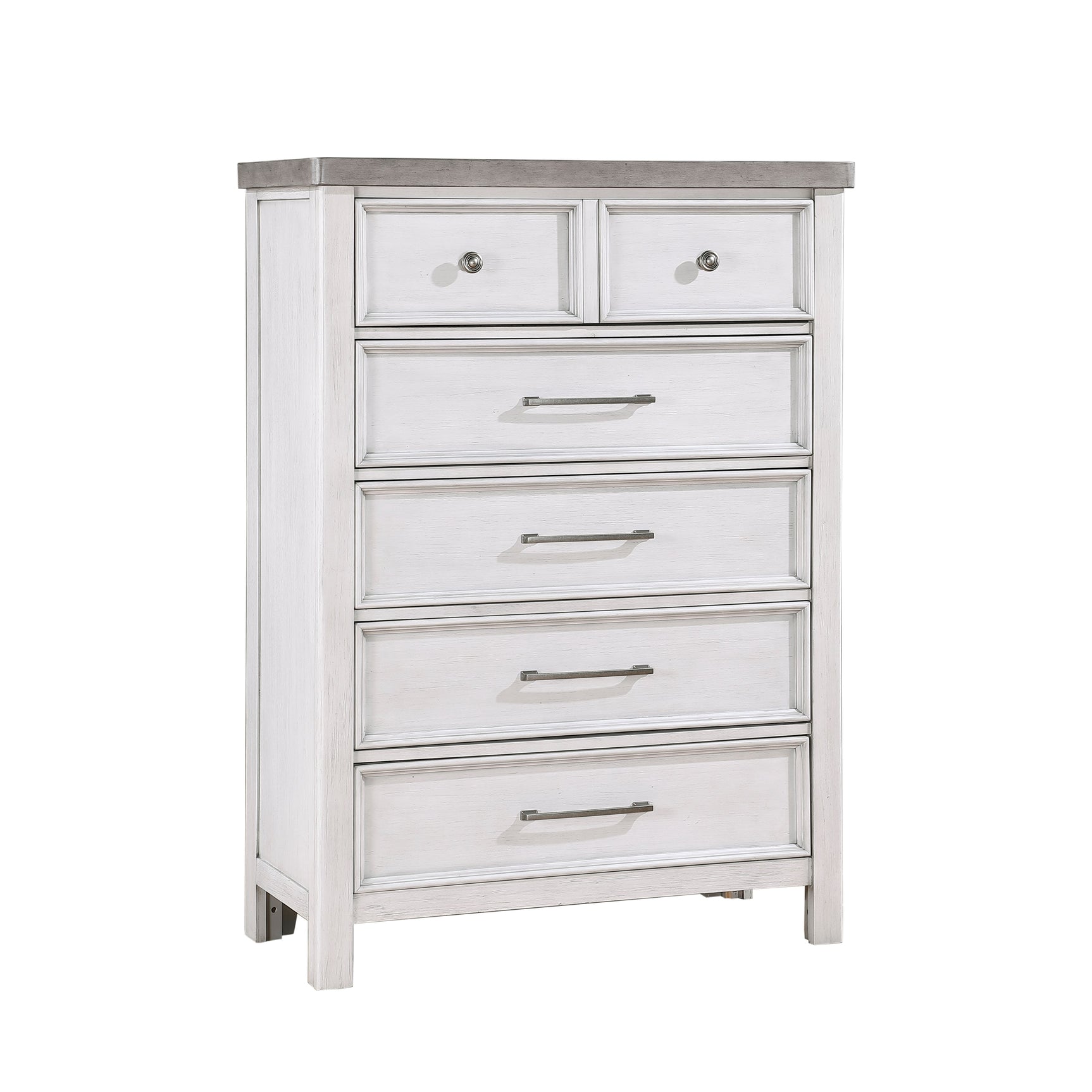 Ambrose Antique White/Gray Chest - Ornate Home