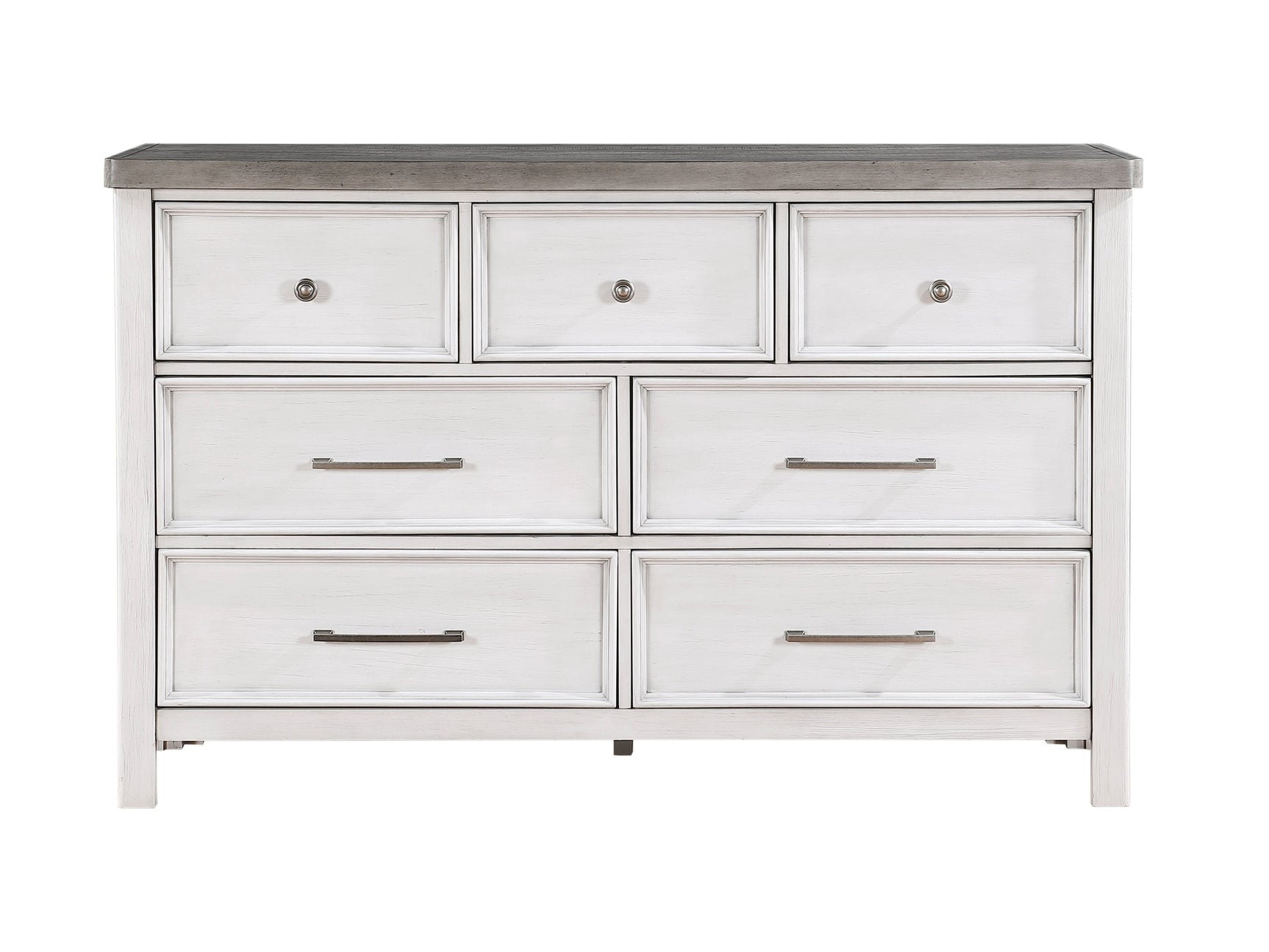 Ambrose Antique White/Gray Dresser - Ornate Home