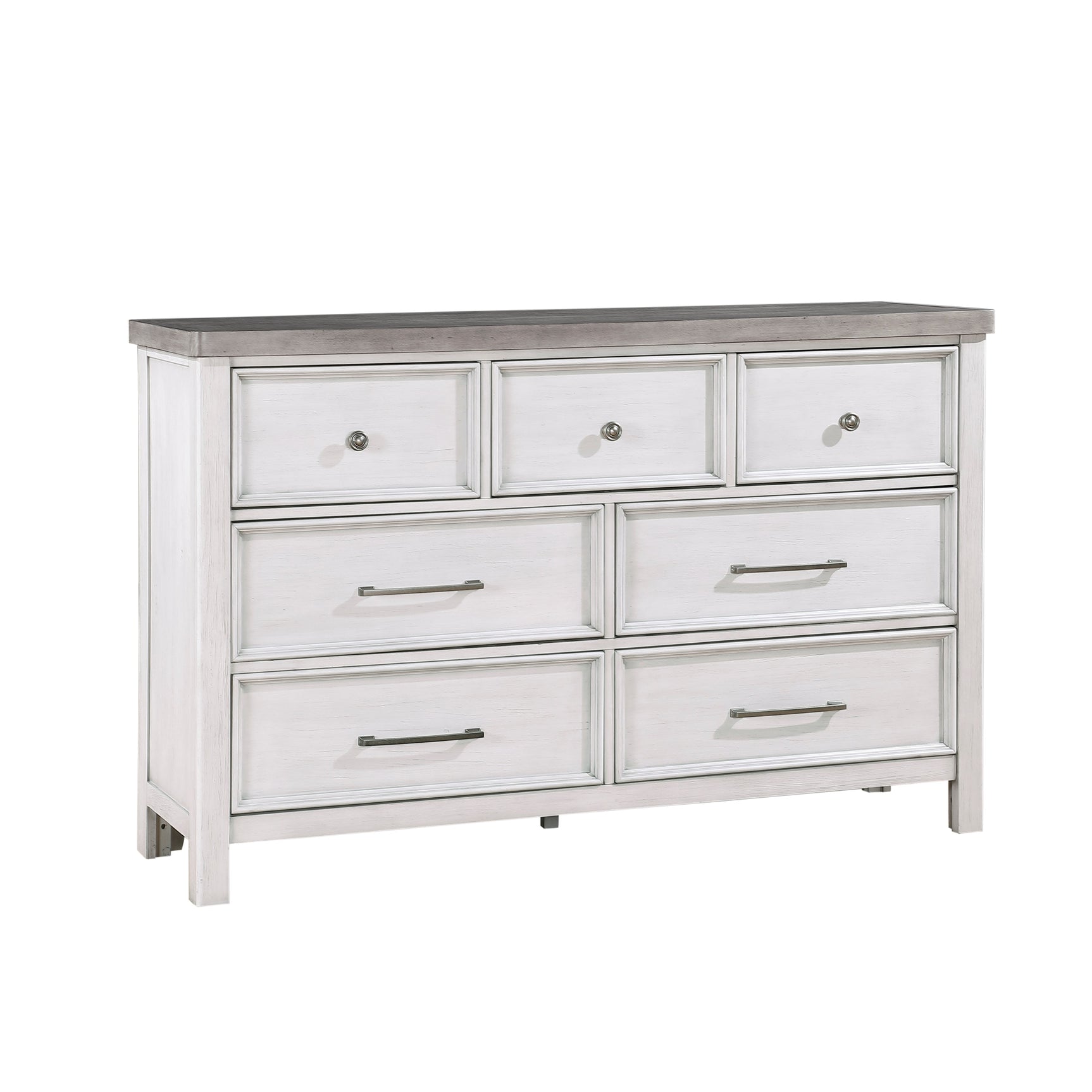 Ambrose Antique White/Gray Dresser - Ornate Home