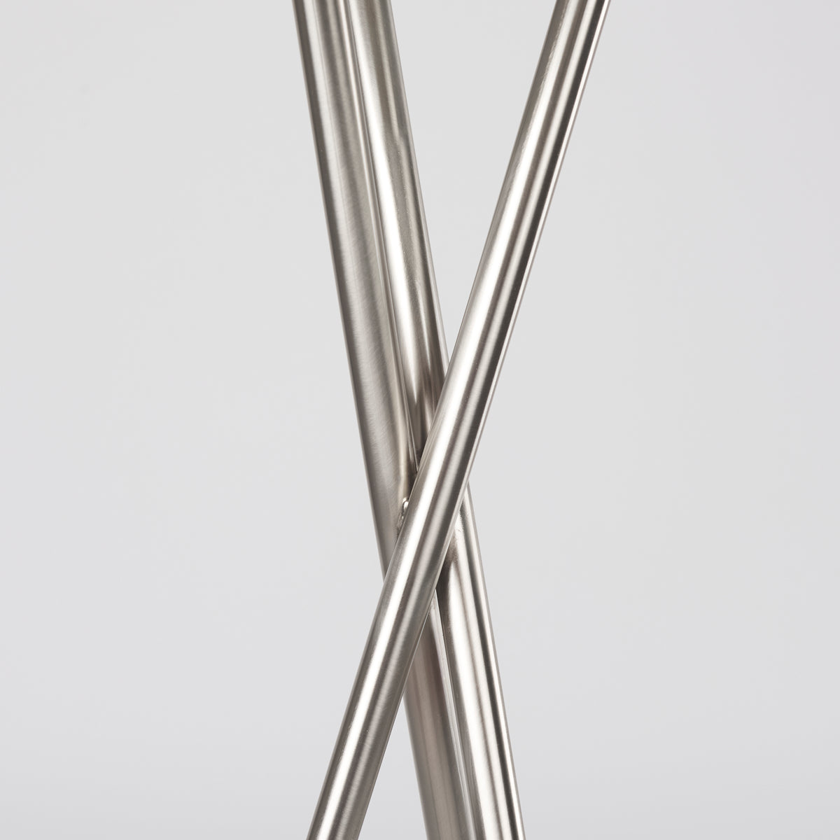 Ambrose Silver/Beige Metal Floor Lamp - Ornate Home