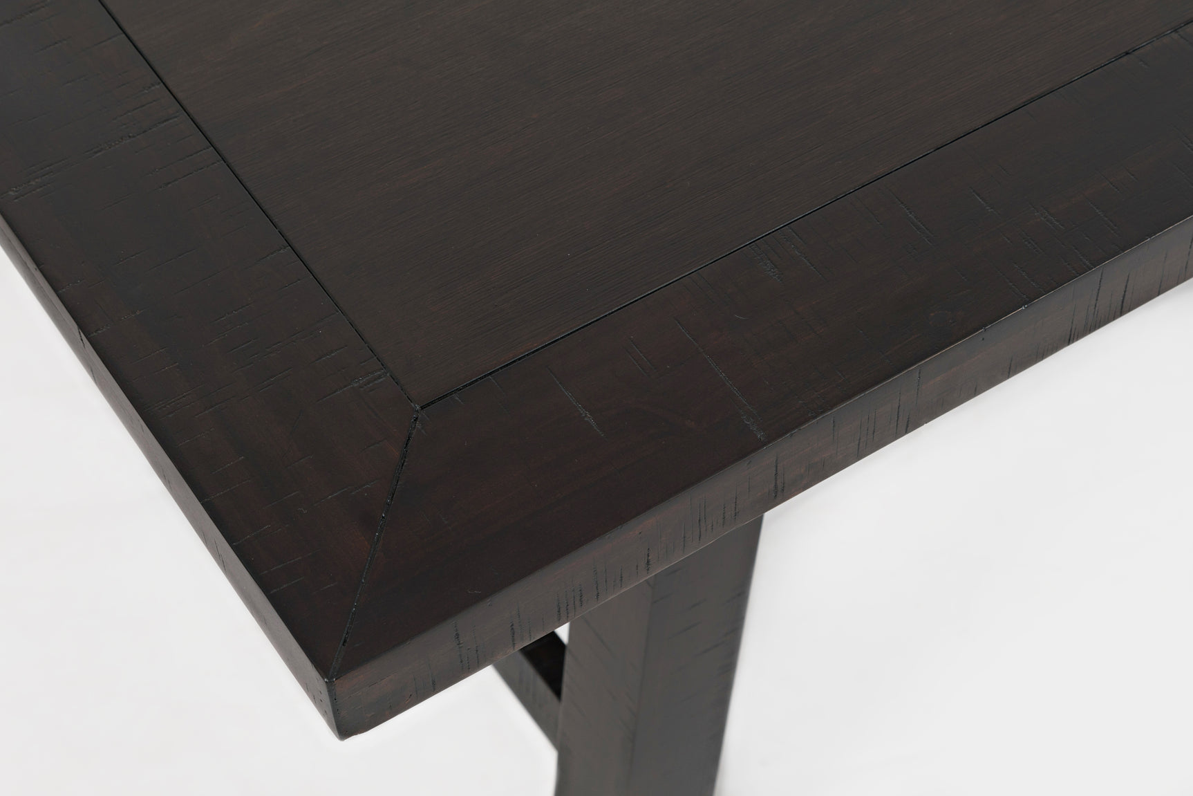 American Rustics Brown Trestle Dining Table - Ornate Home