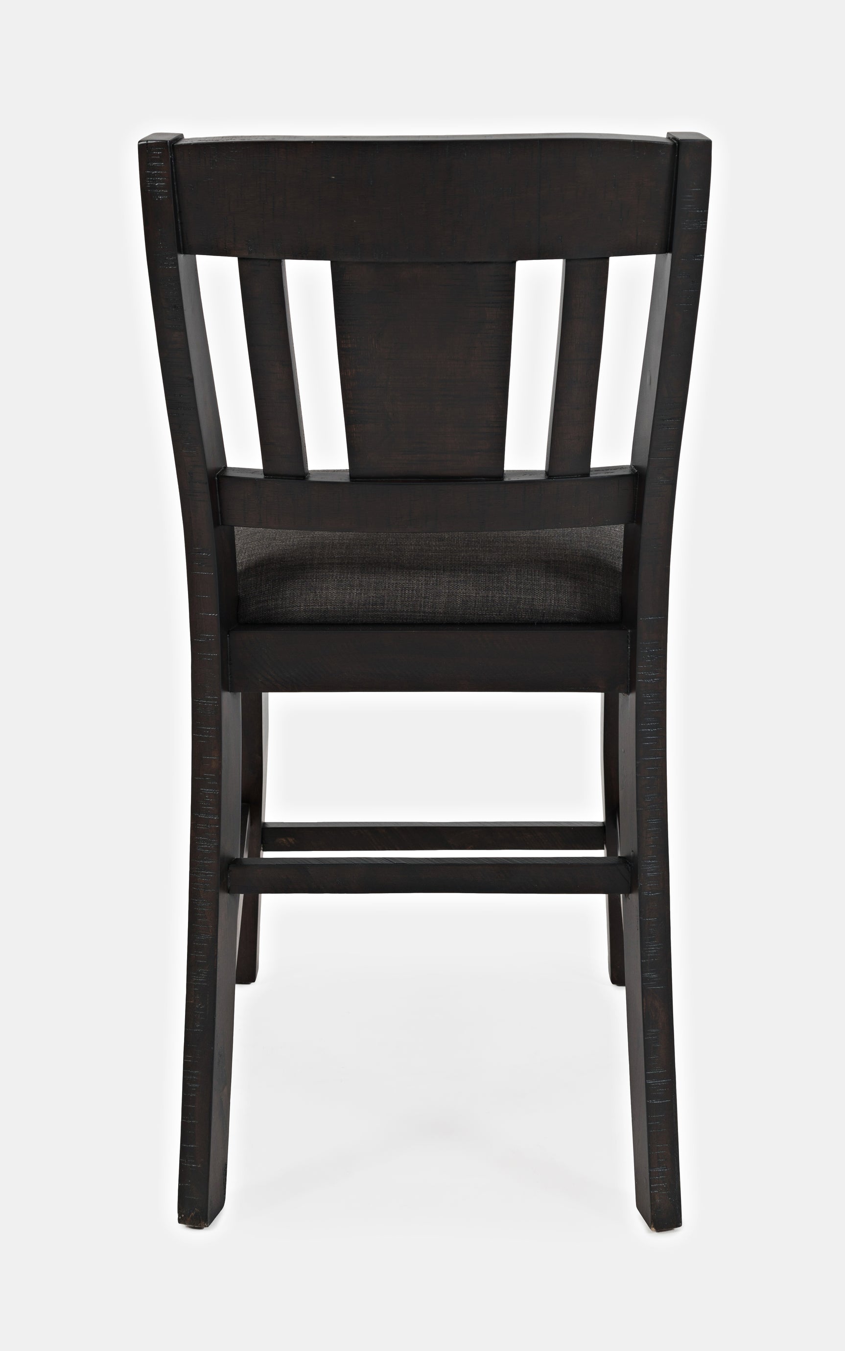 American Rustics Dark Brown/Black Uph Slatback Stool (Set of 2) - Ornate Home