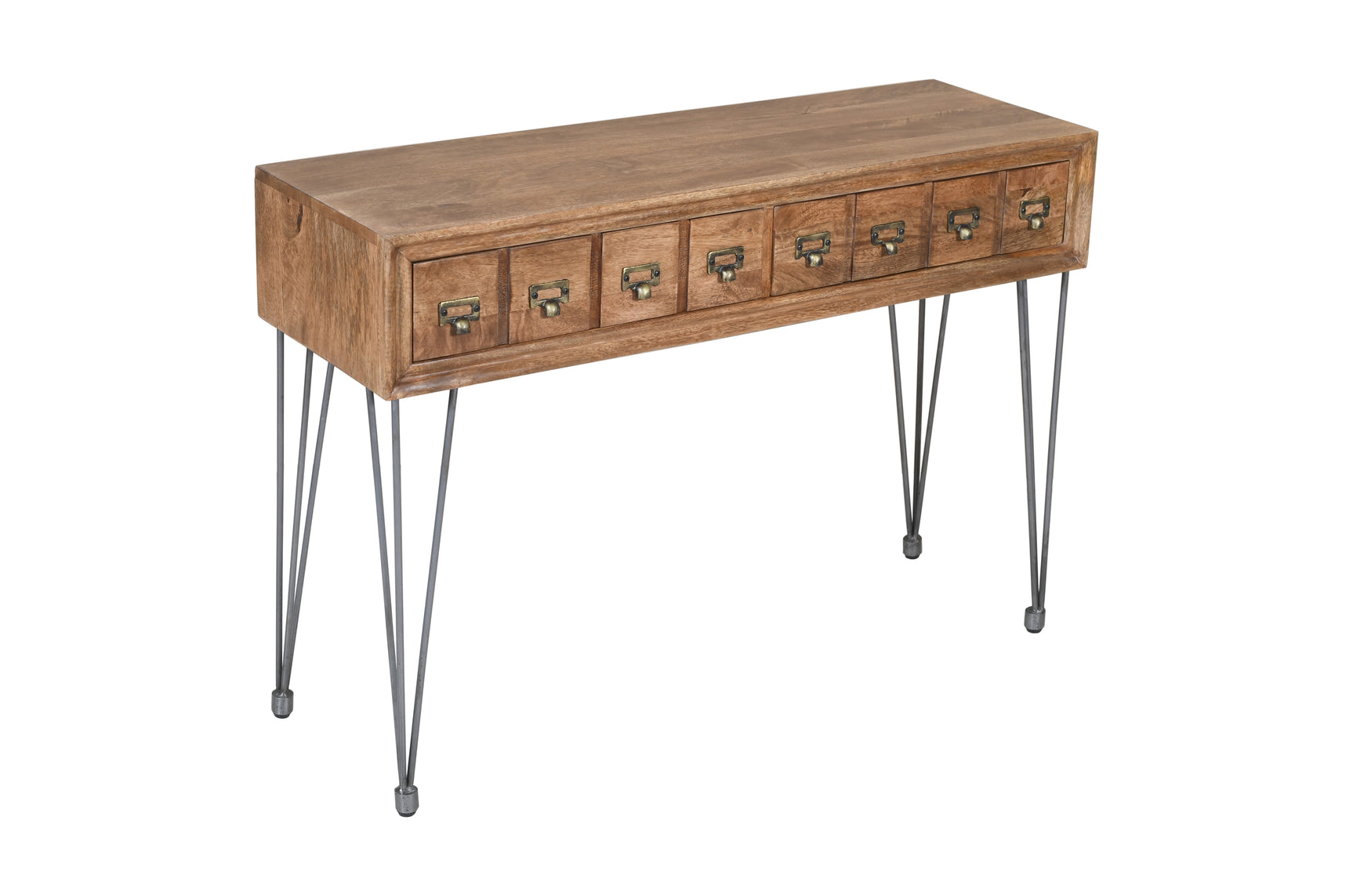 American Vintage Brown Sofa Console - Ornate Home
