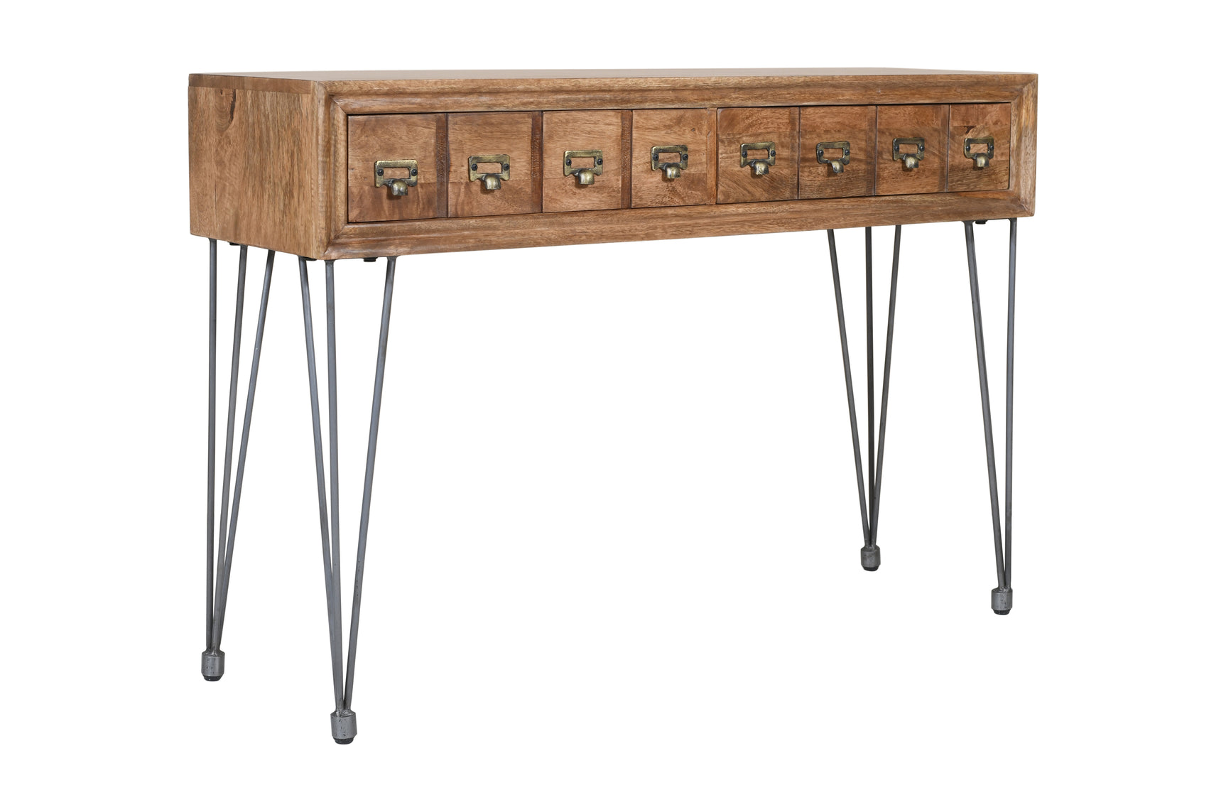 American Vintage Brown Sofa Console - Ornate Home