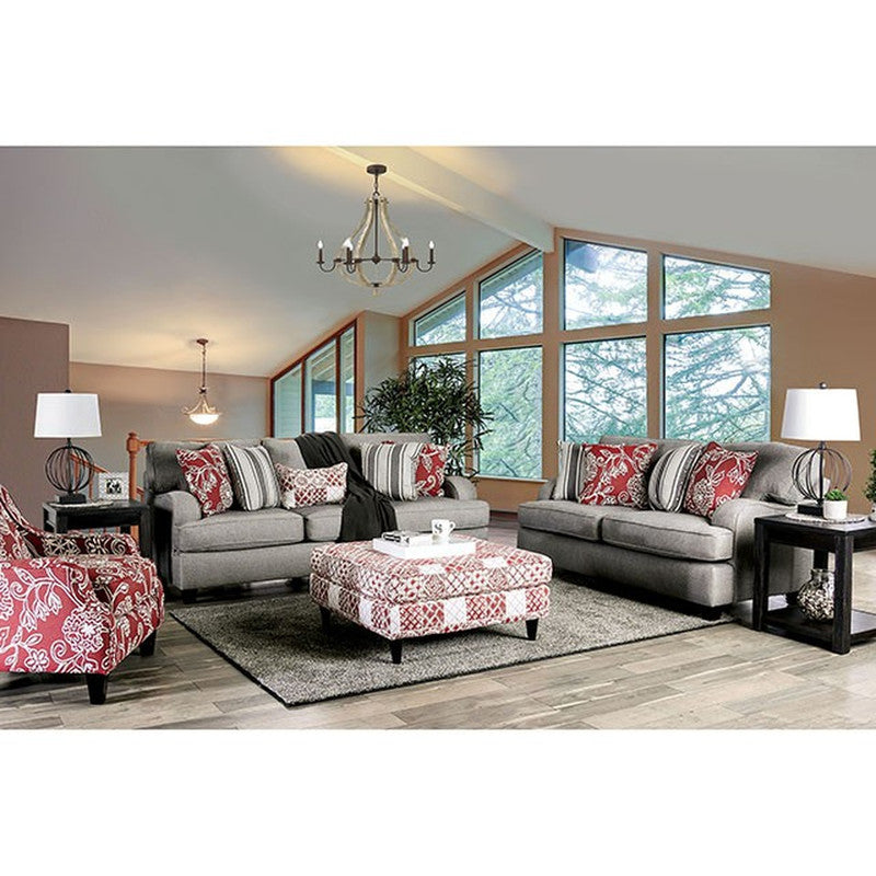 Ames Charcoal Loveseat - Ornate Home