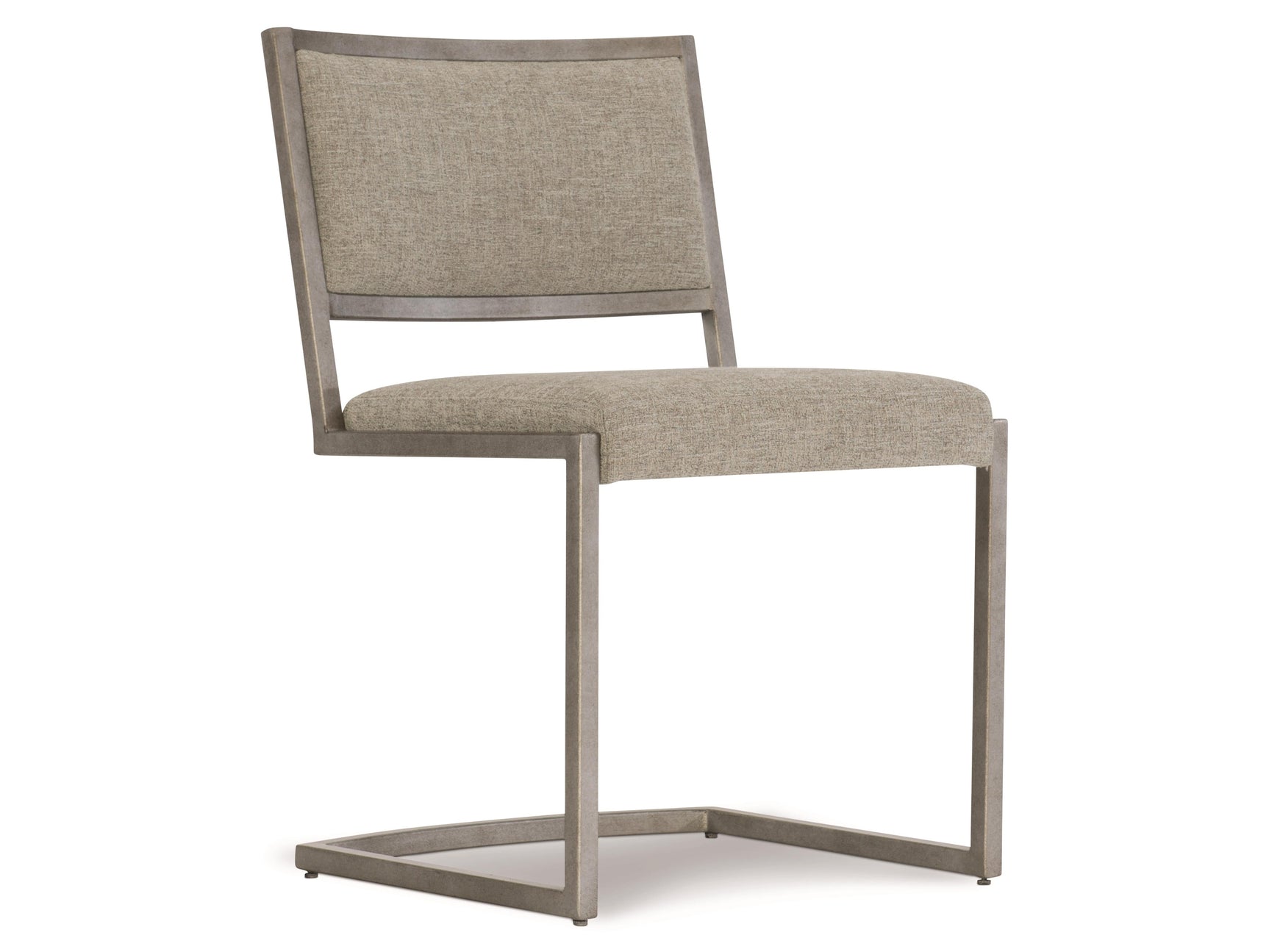 Ames Light Taupe/Glazed Silver Side Chair - Ornate Home